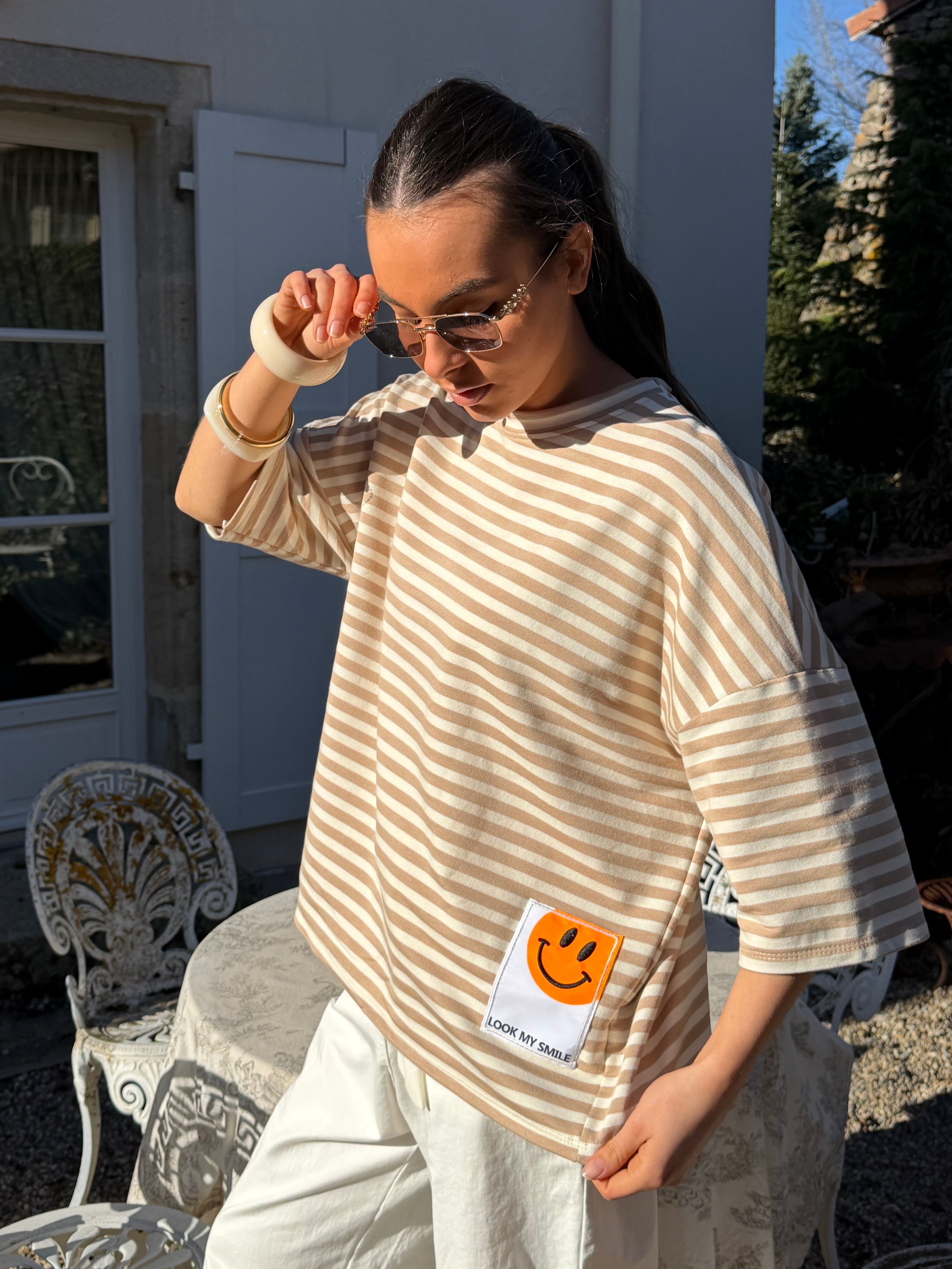 Sweat | ORALIA | Beige et Camel