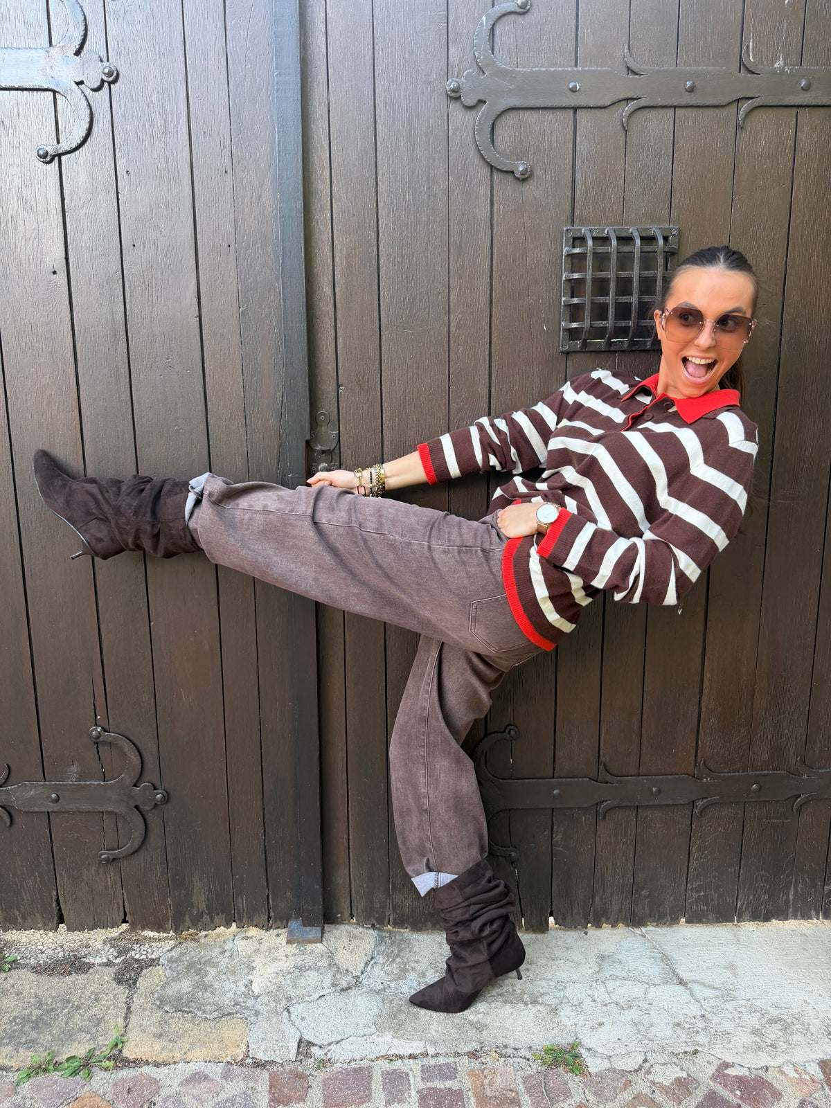 Jeans | RUMI | Marron