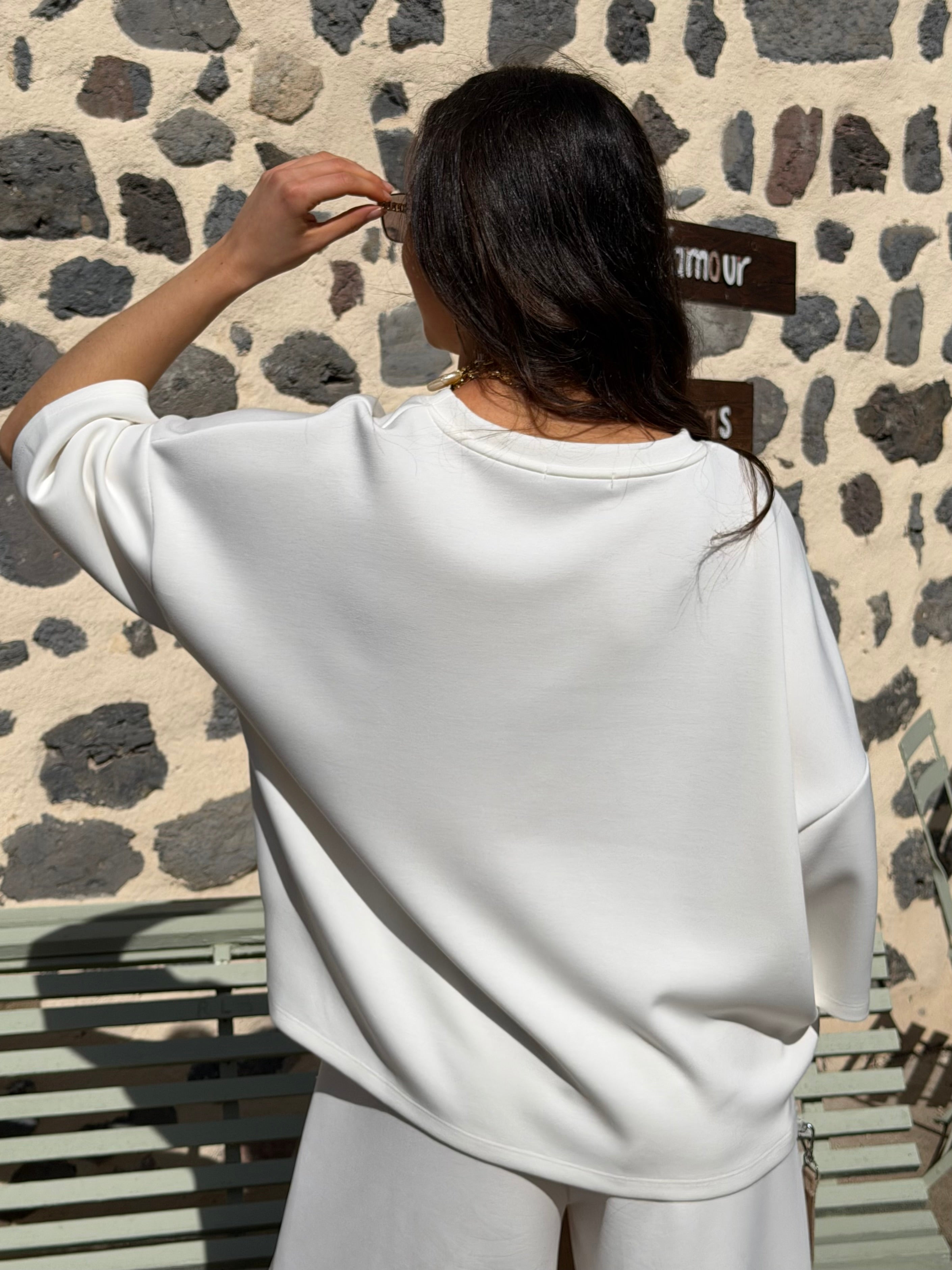 Sweat | CAPUCINE | Blanc