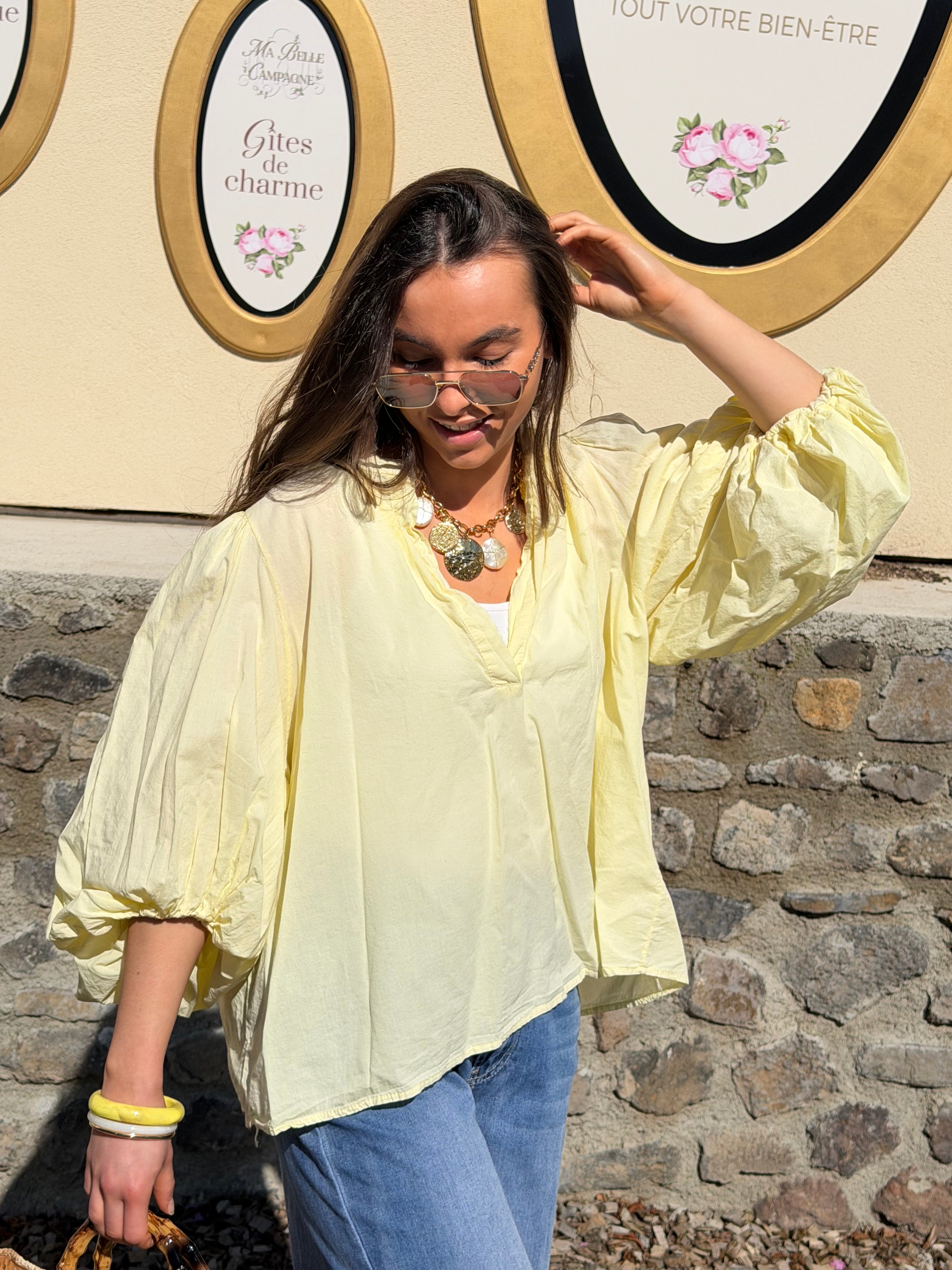 Blouse | AZALEE | Jaune
