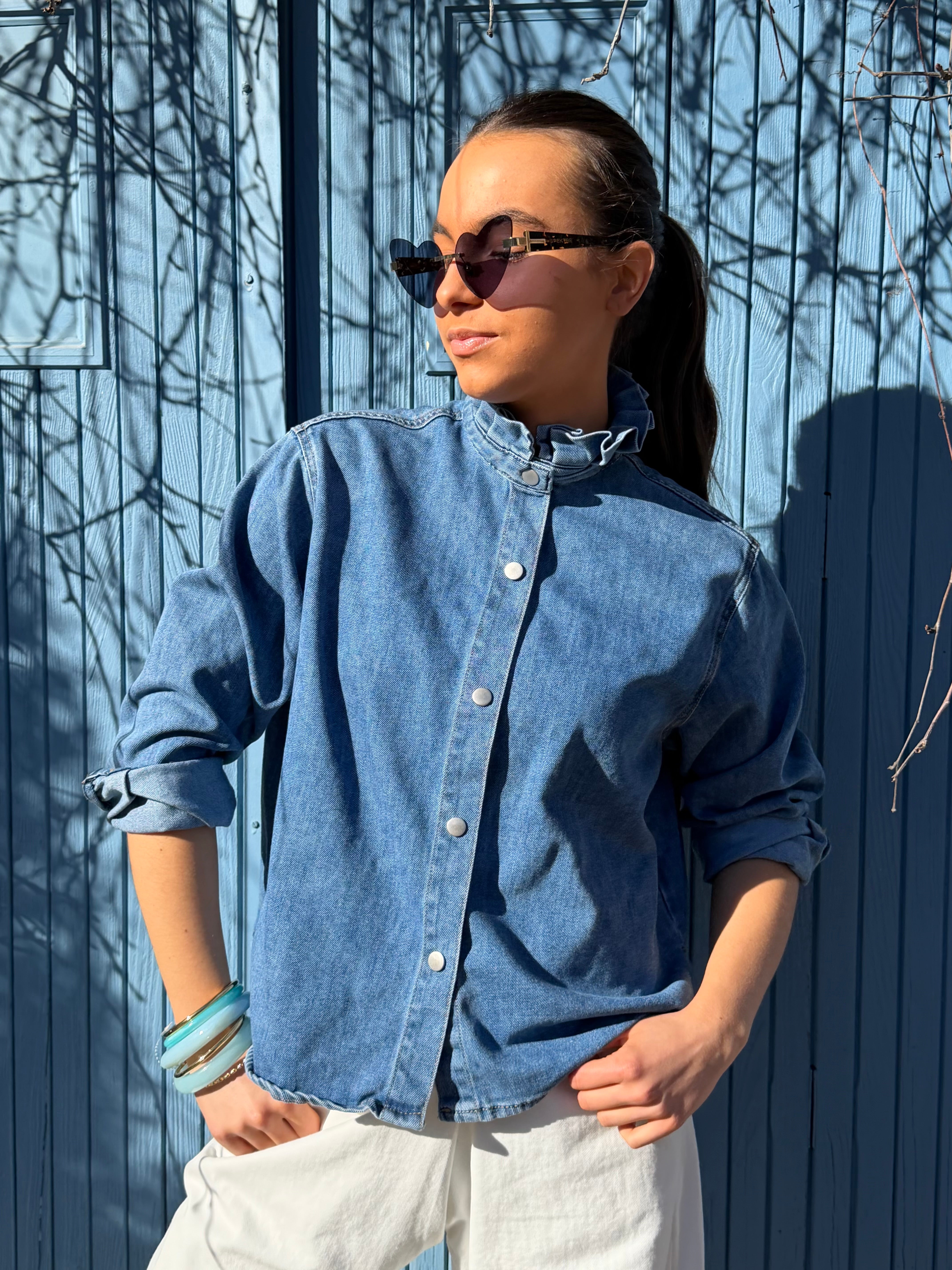 Veste | CLEMENCE | Bleu jeans