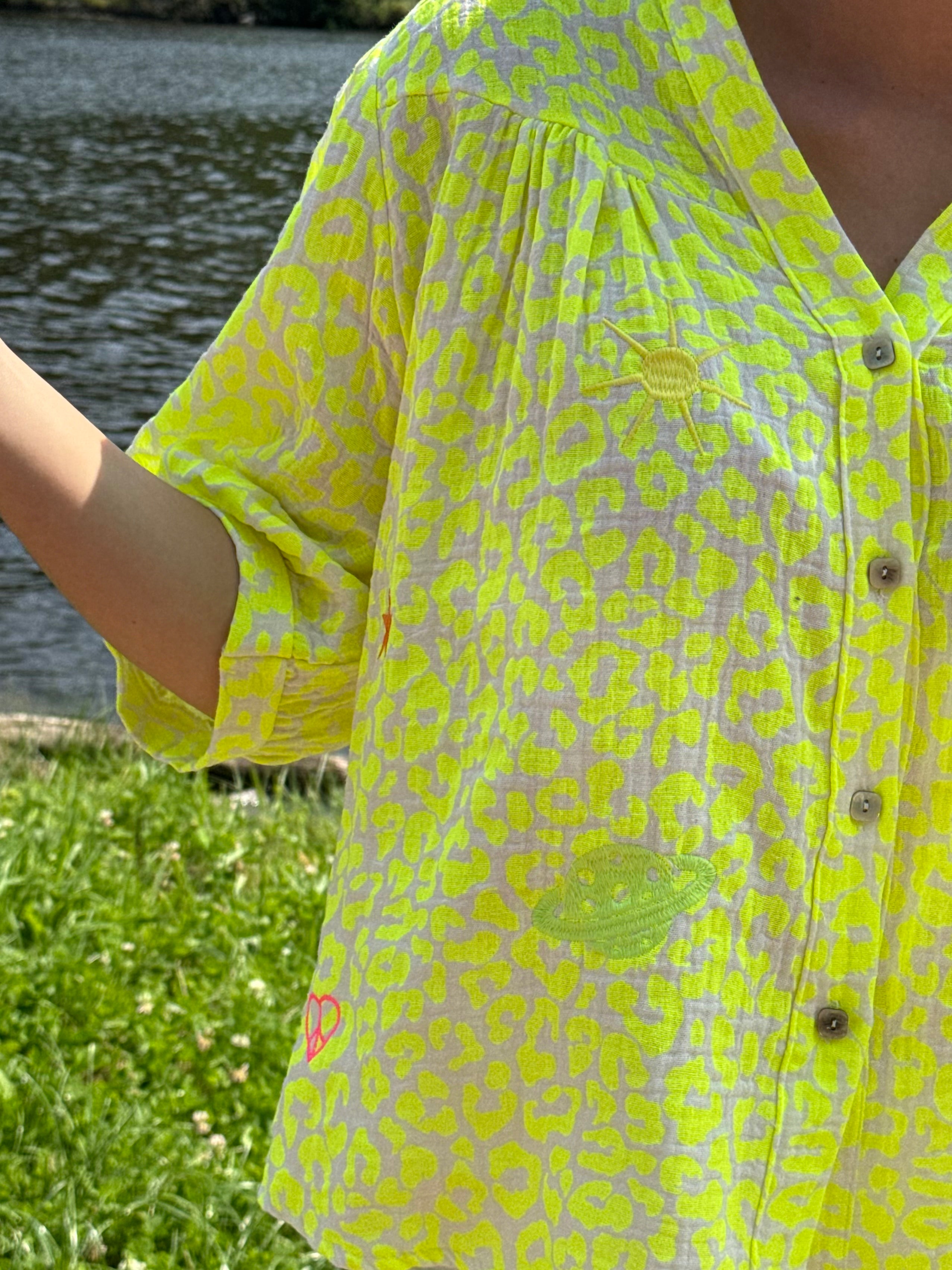 Chemise | OLÉA | Jaune Léopard