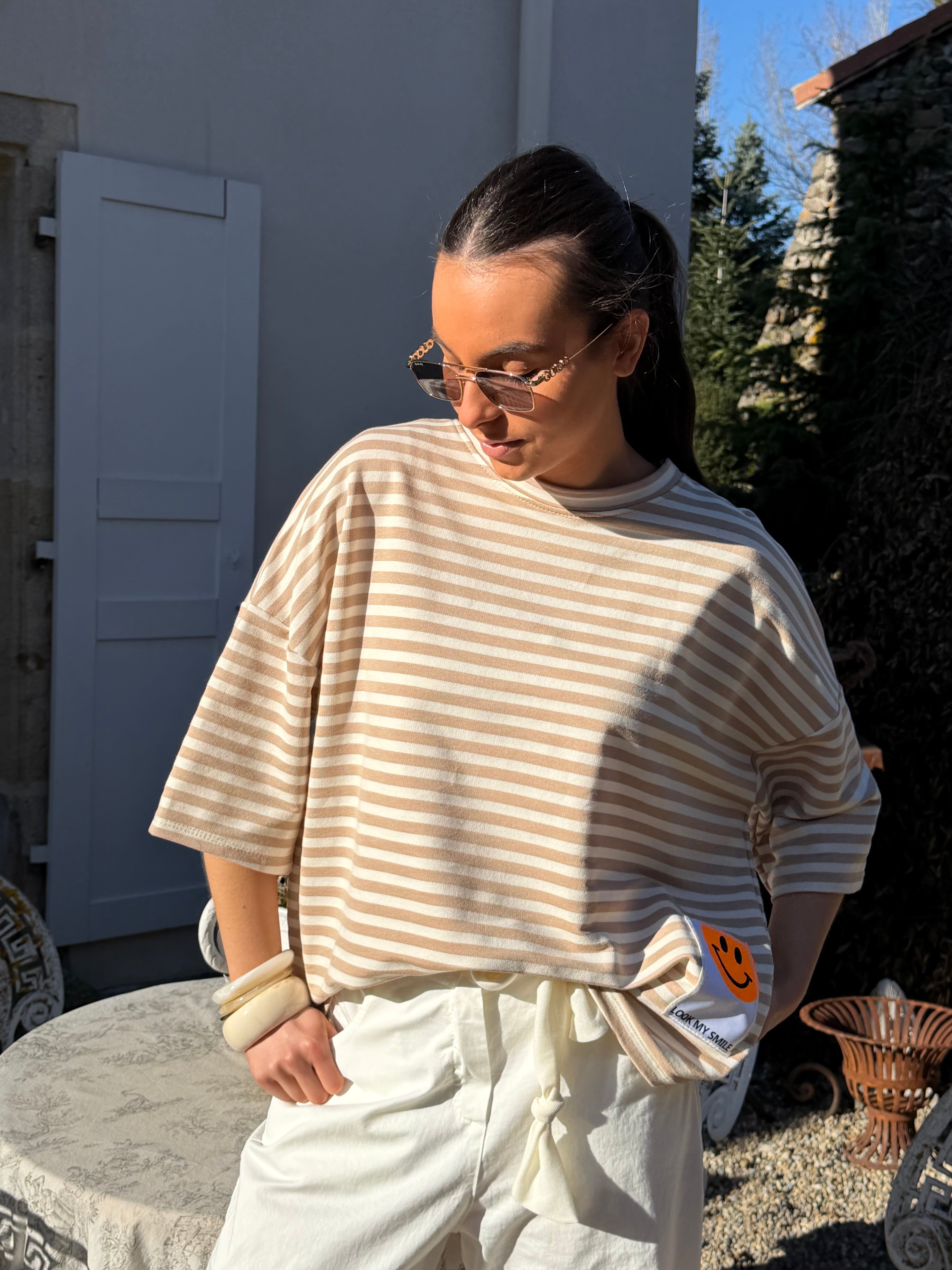 Sweat | ORALIA | Beige et Camel