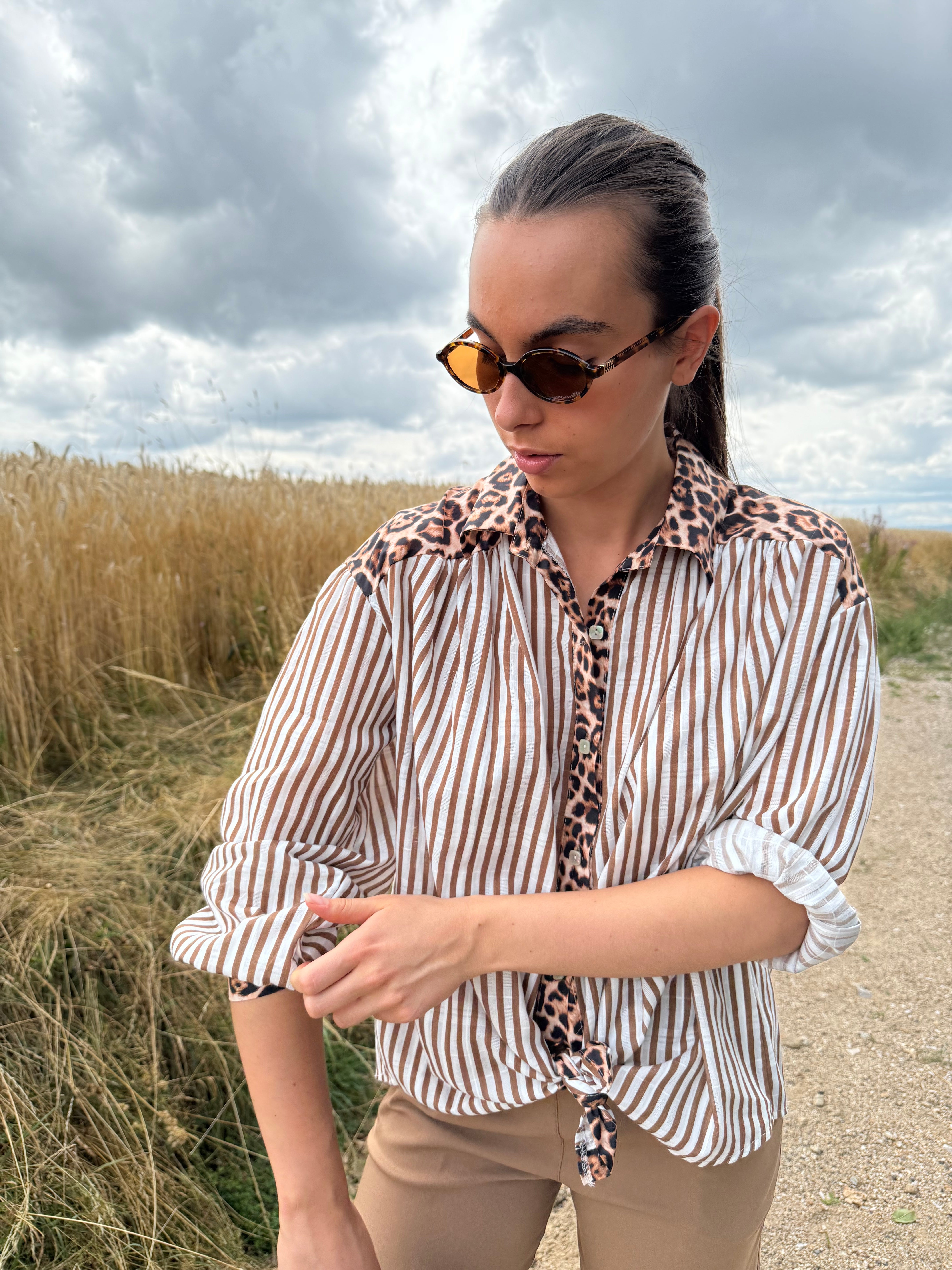 Chemise | JOSEPHINE | Camel blanc
