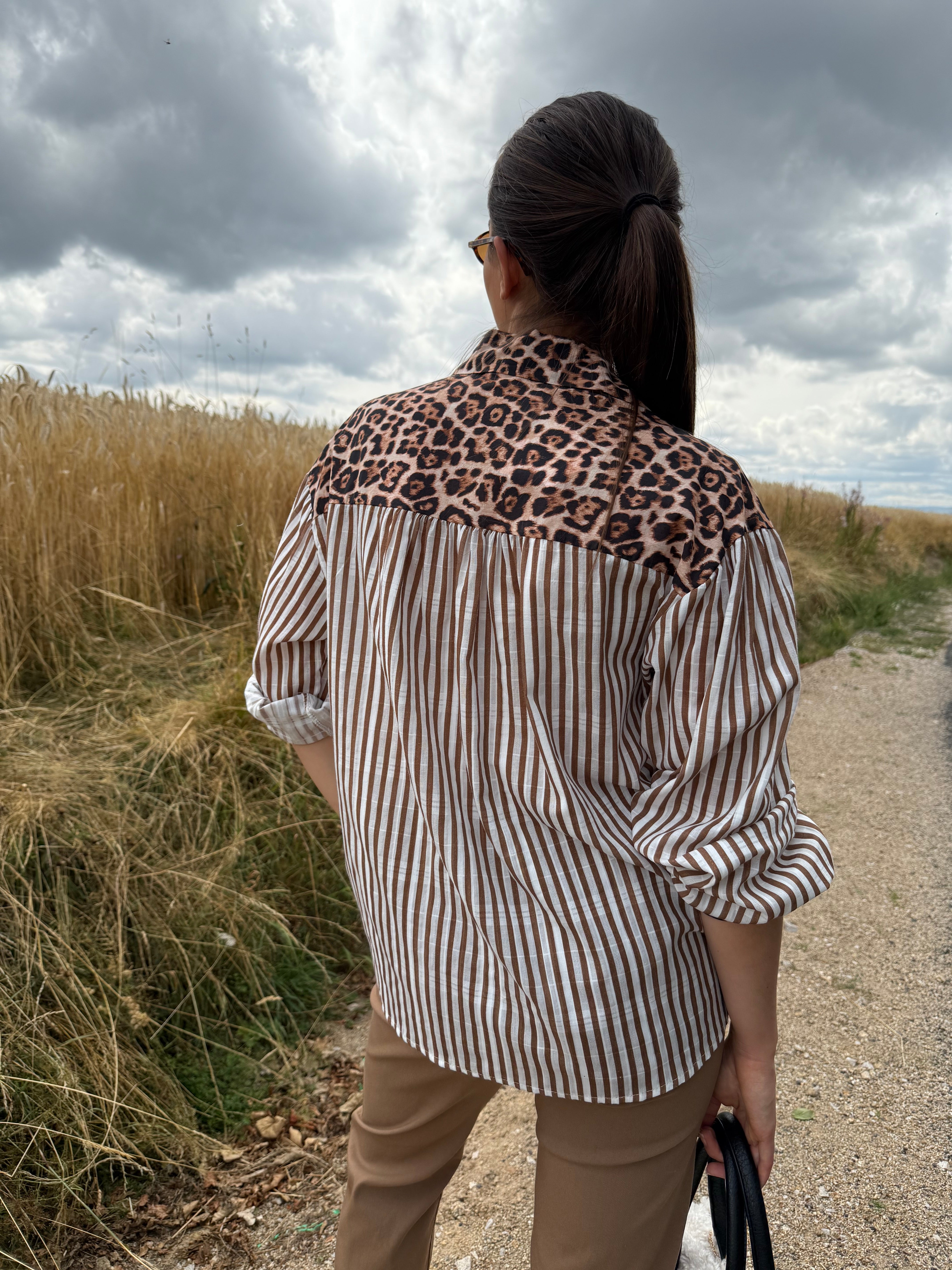 Chemise | JOSEPHINE | Camel blanc