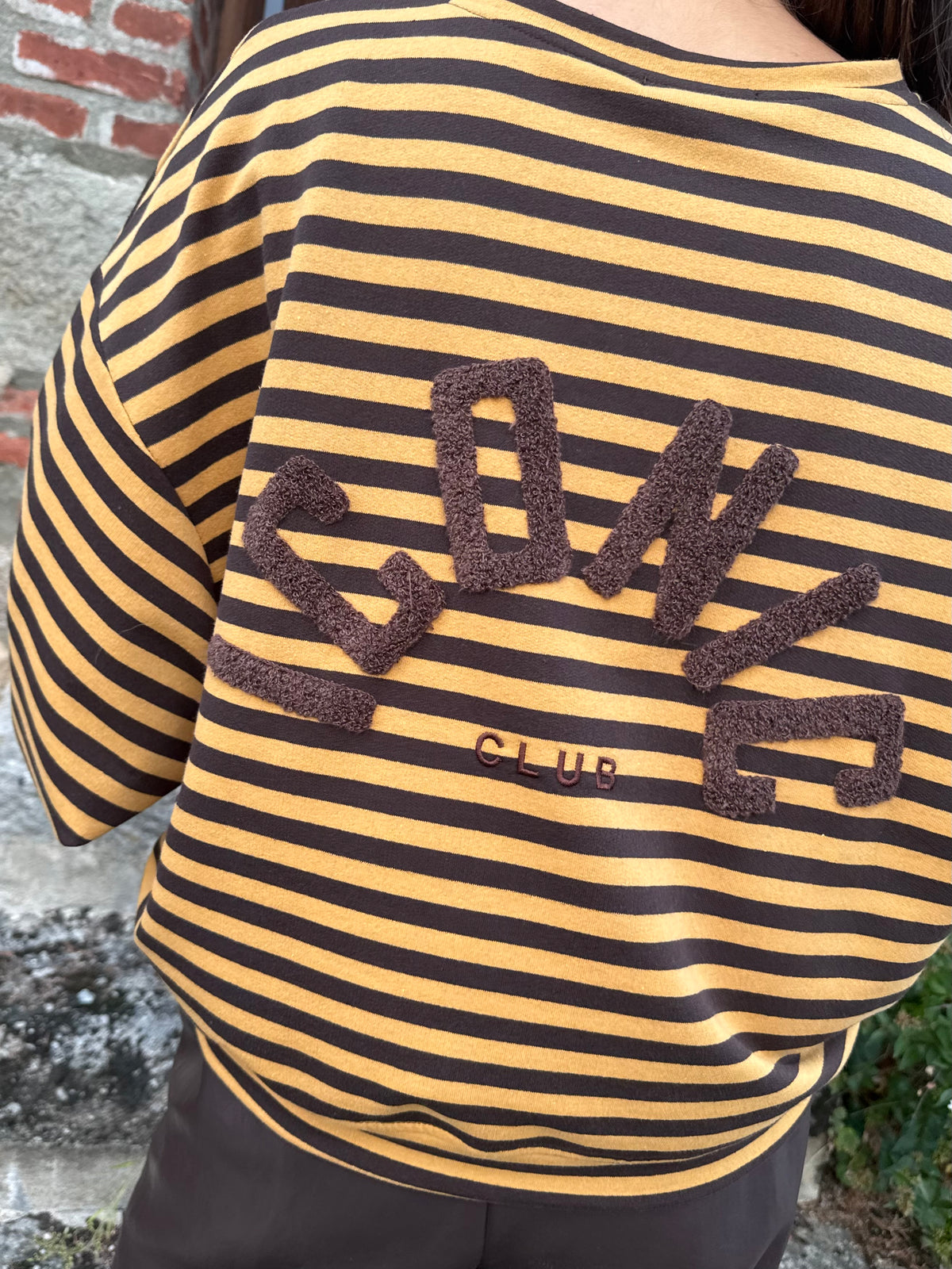 T-shirt | MOKA | Jaune et Marron