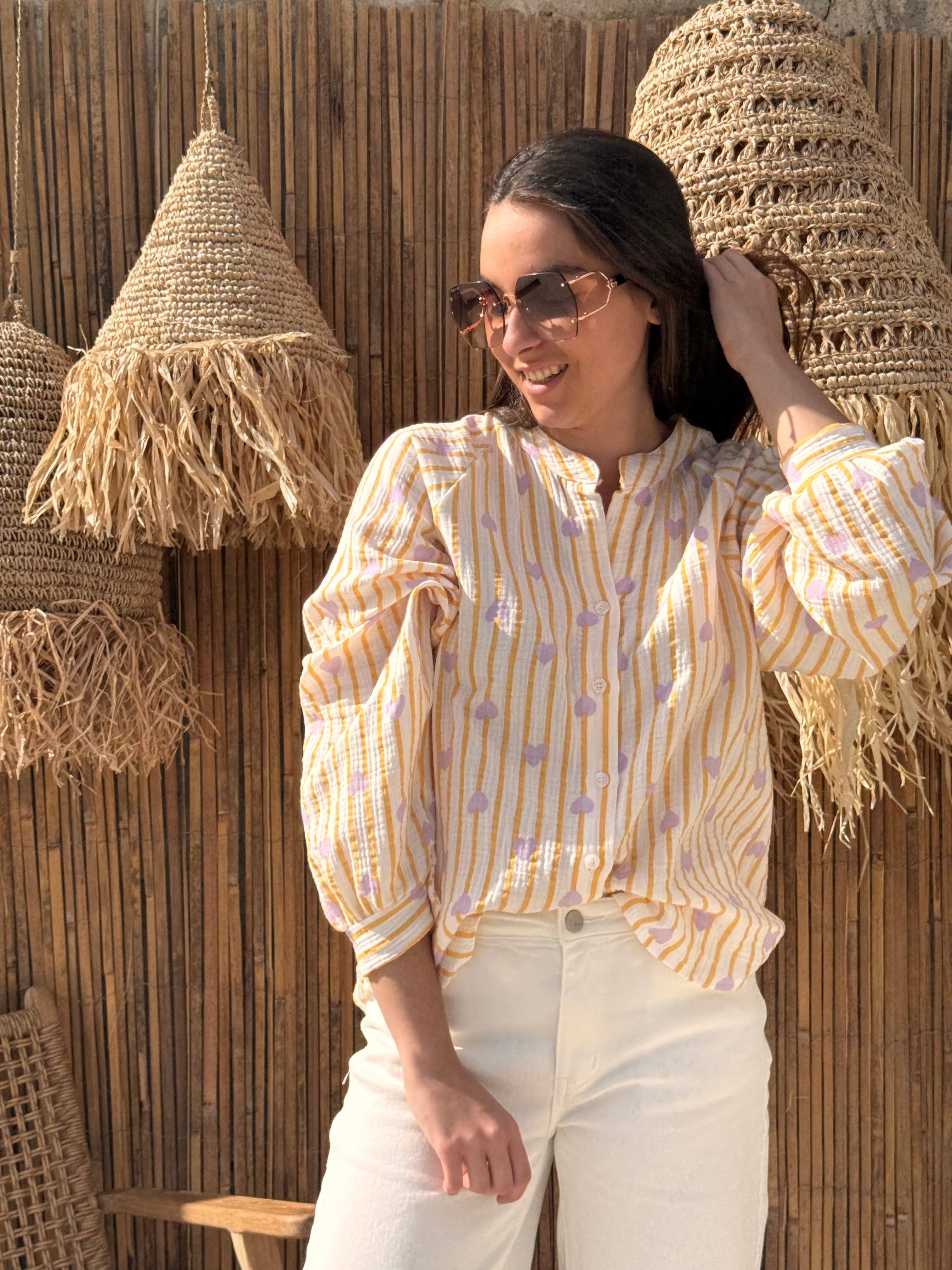 Chemise | ÉNORA | Orange