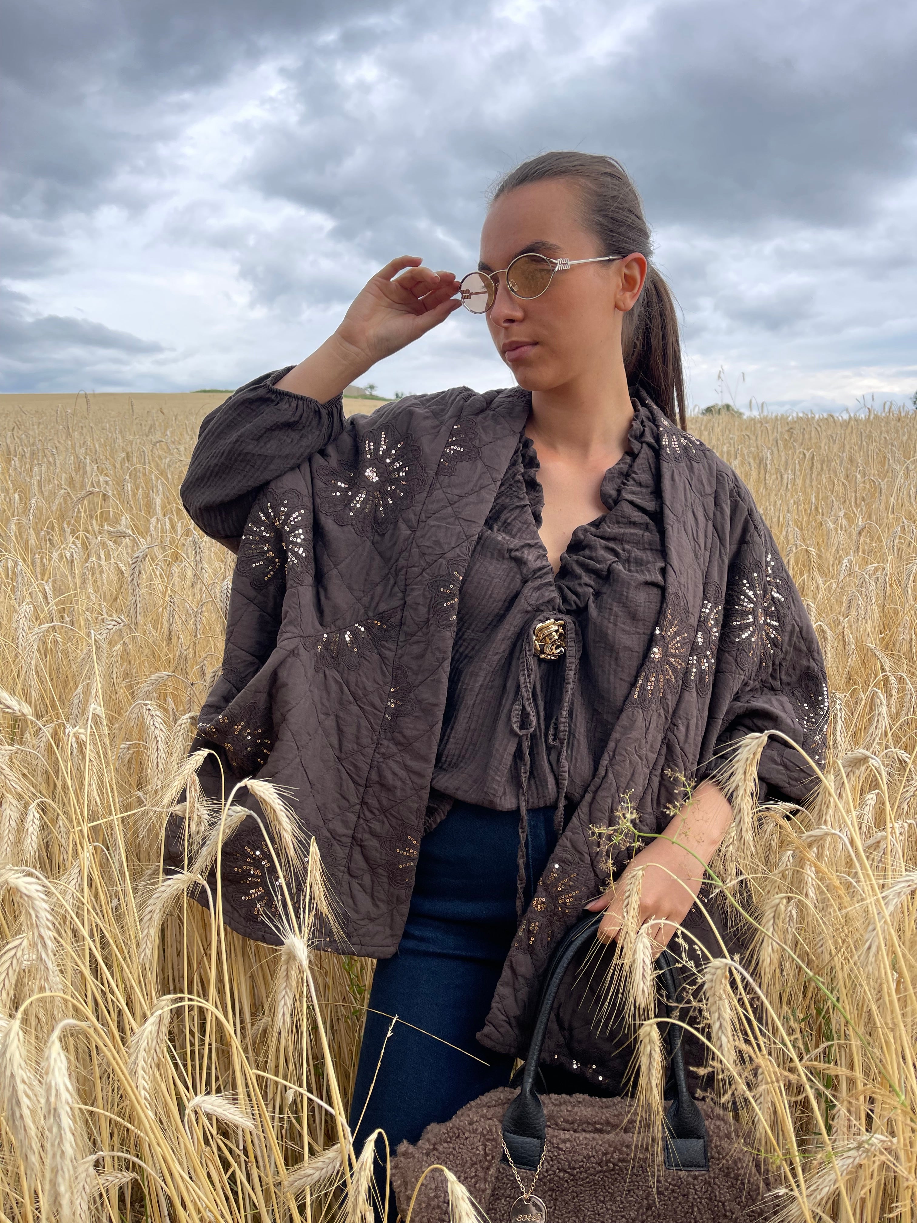 Veste | ÉLYA | Marron