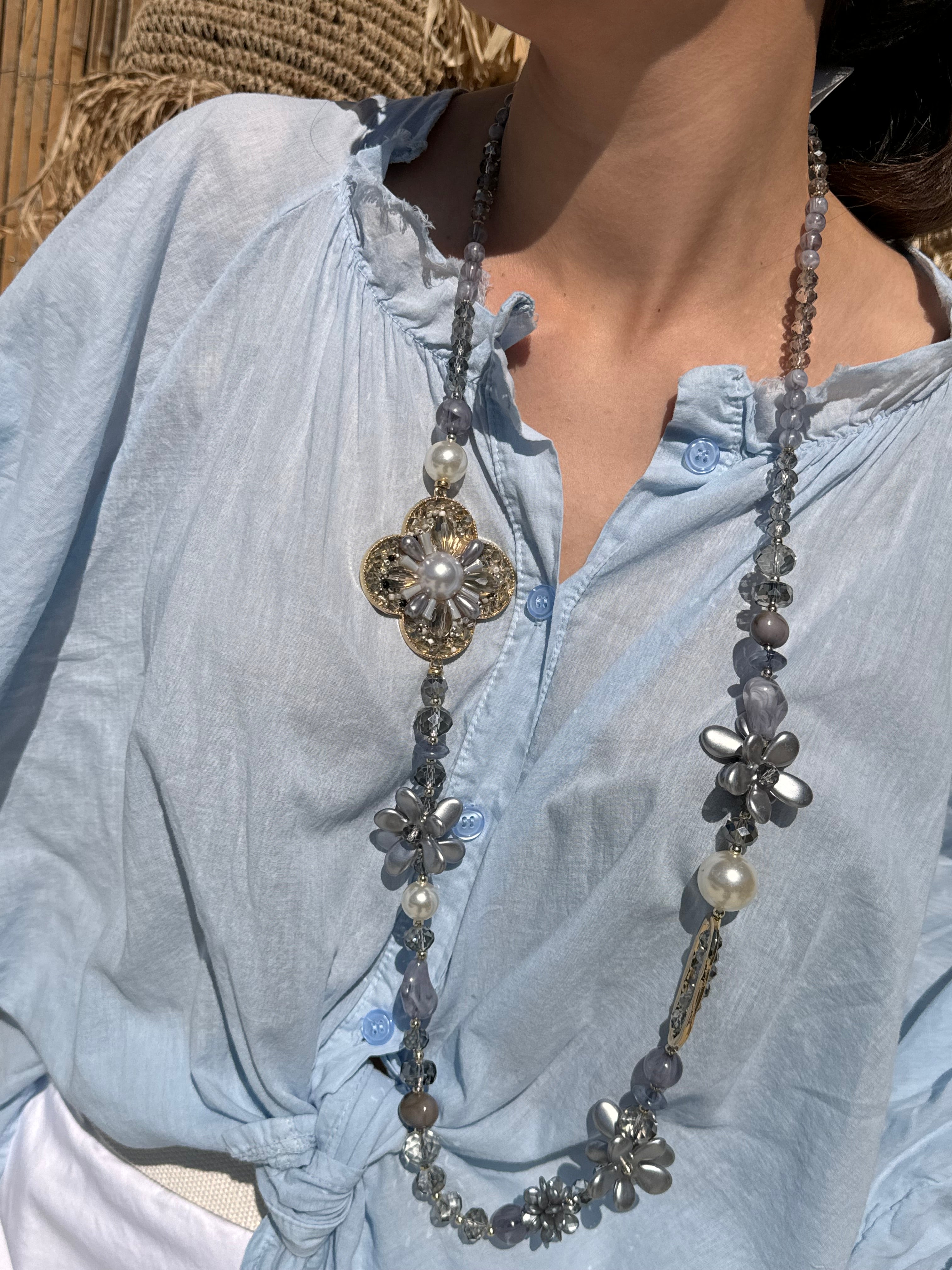 Collier | SOLINA | Bleu Gris
