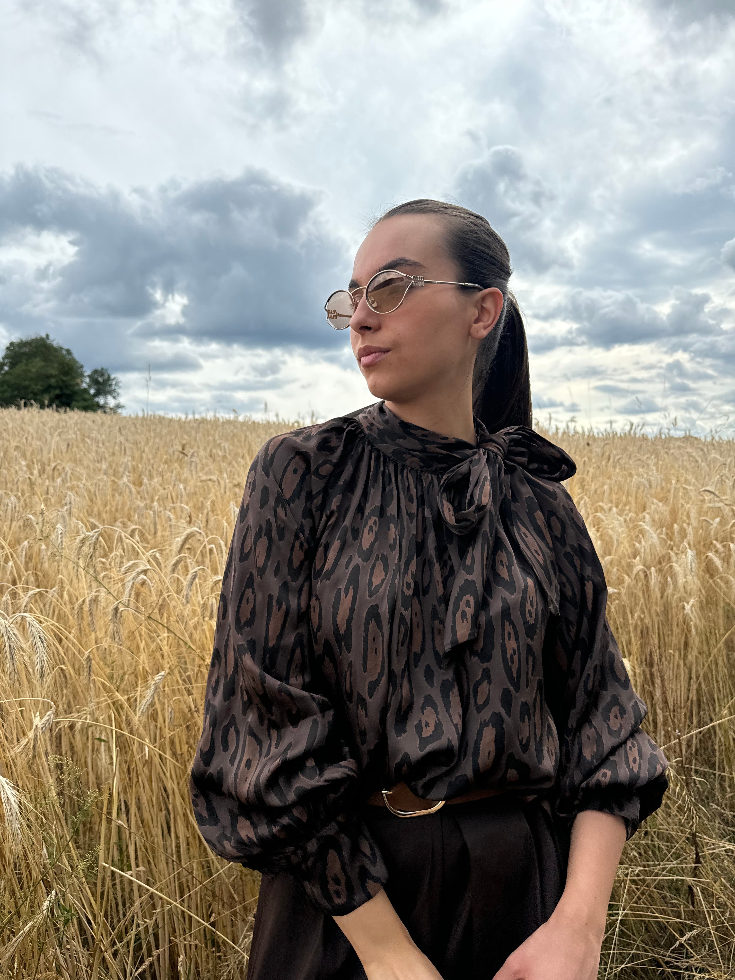 Blouse | BRUME | Marron léopard