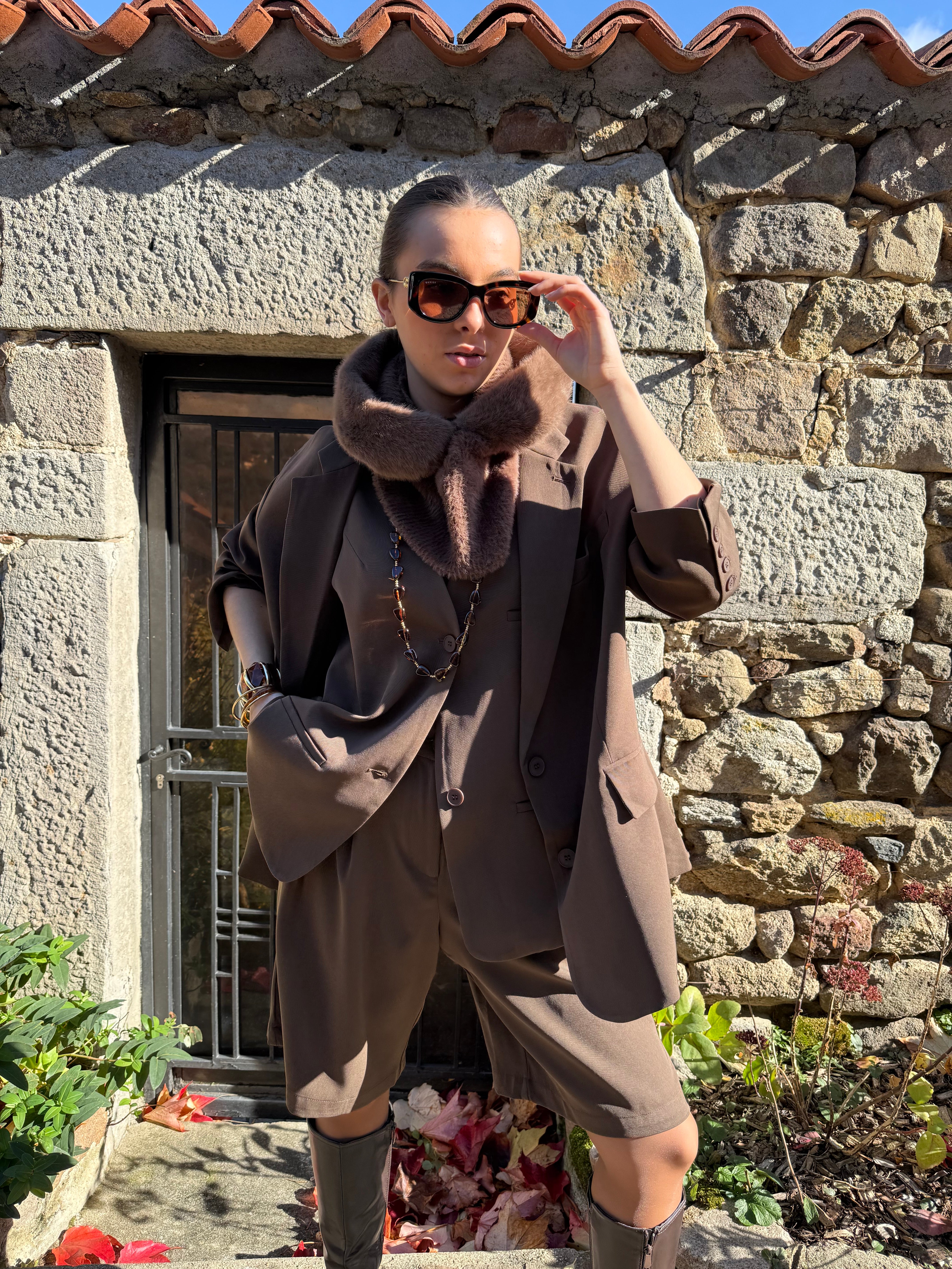 Gilet | ALBA | Chocolat