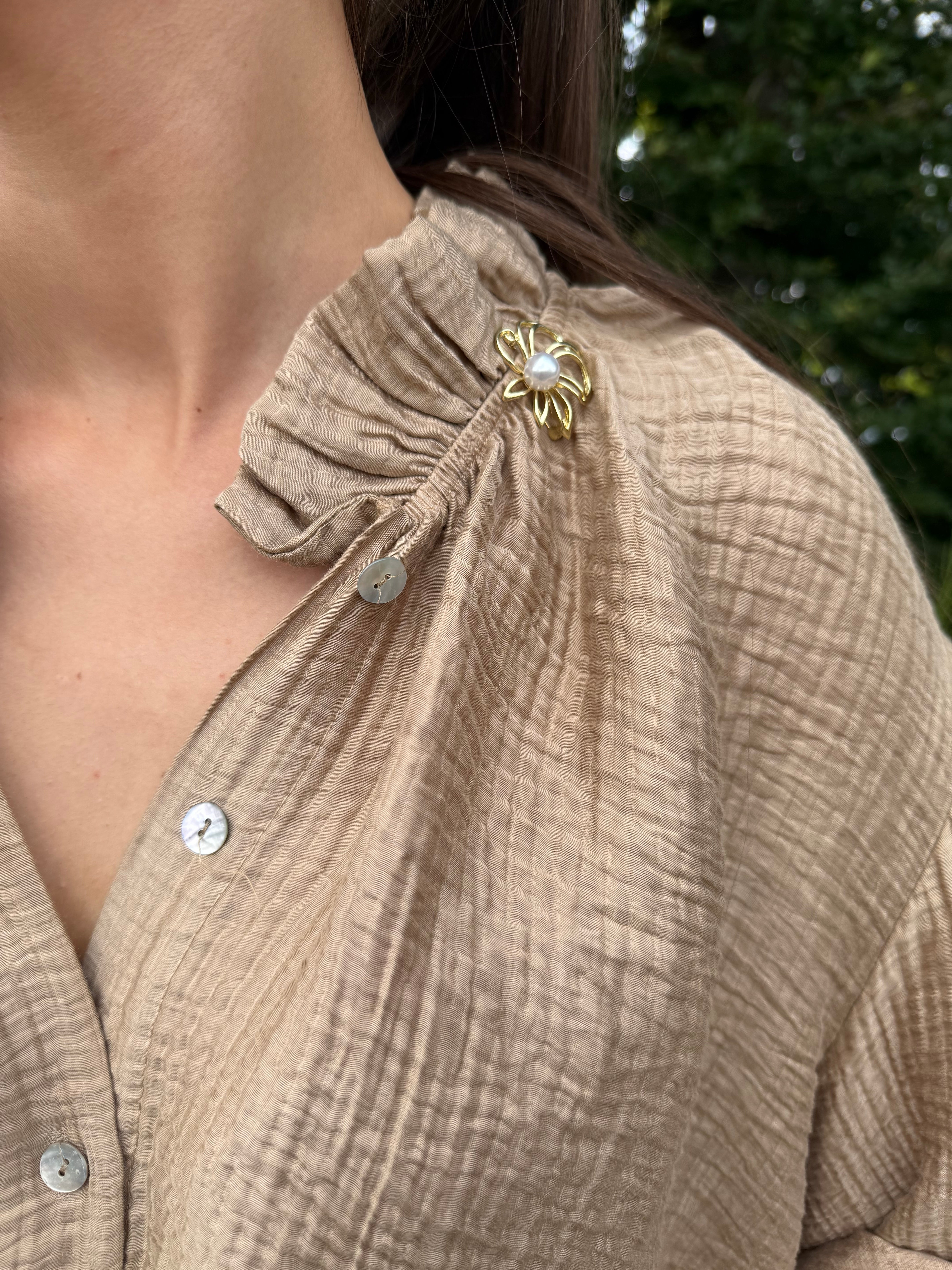 Blouse | MARGUERITE | Camel