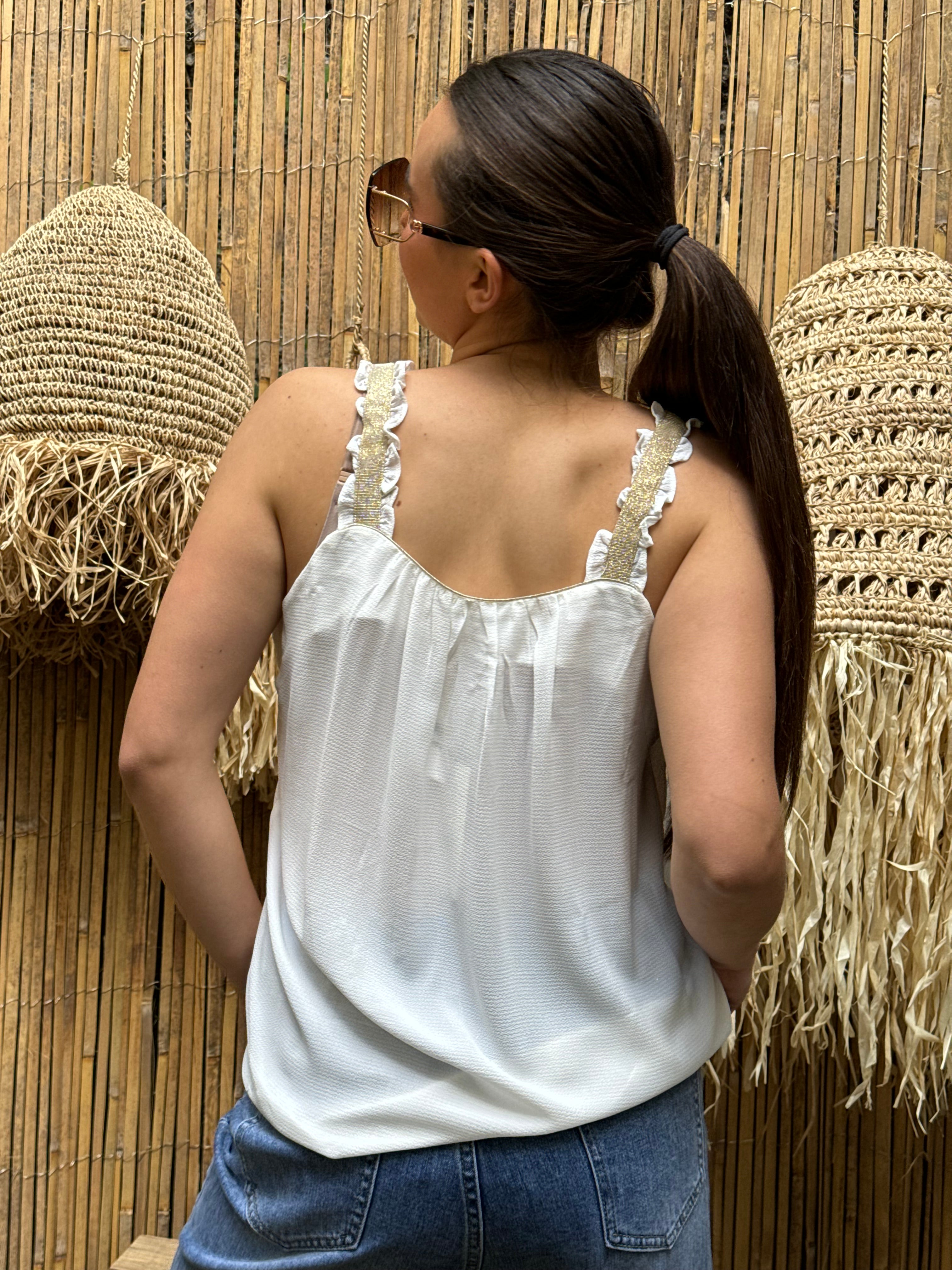 Top | ELINEA | Blanc