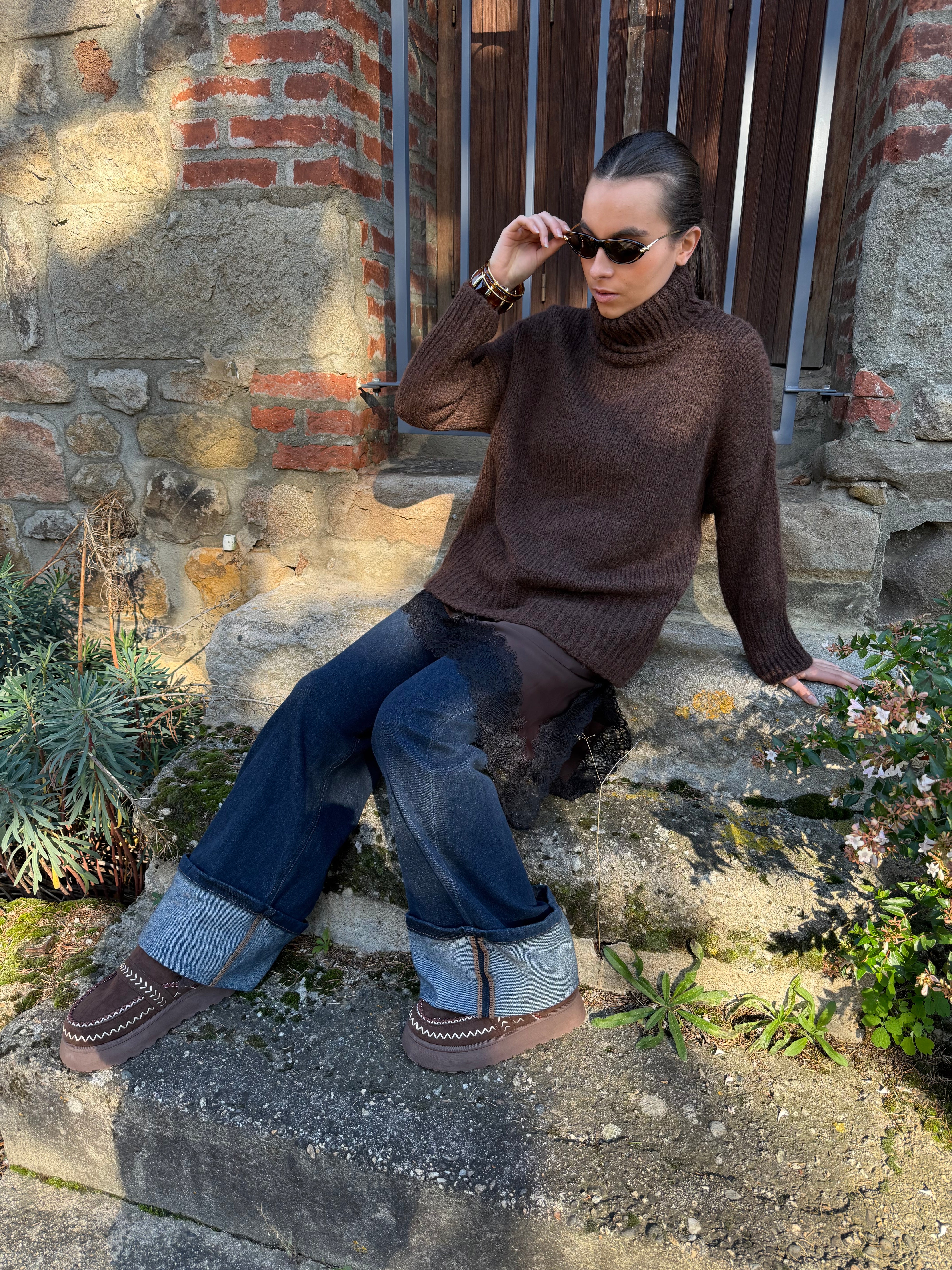 Pull | ELISE | Marron