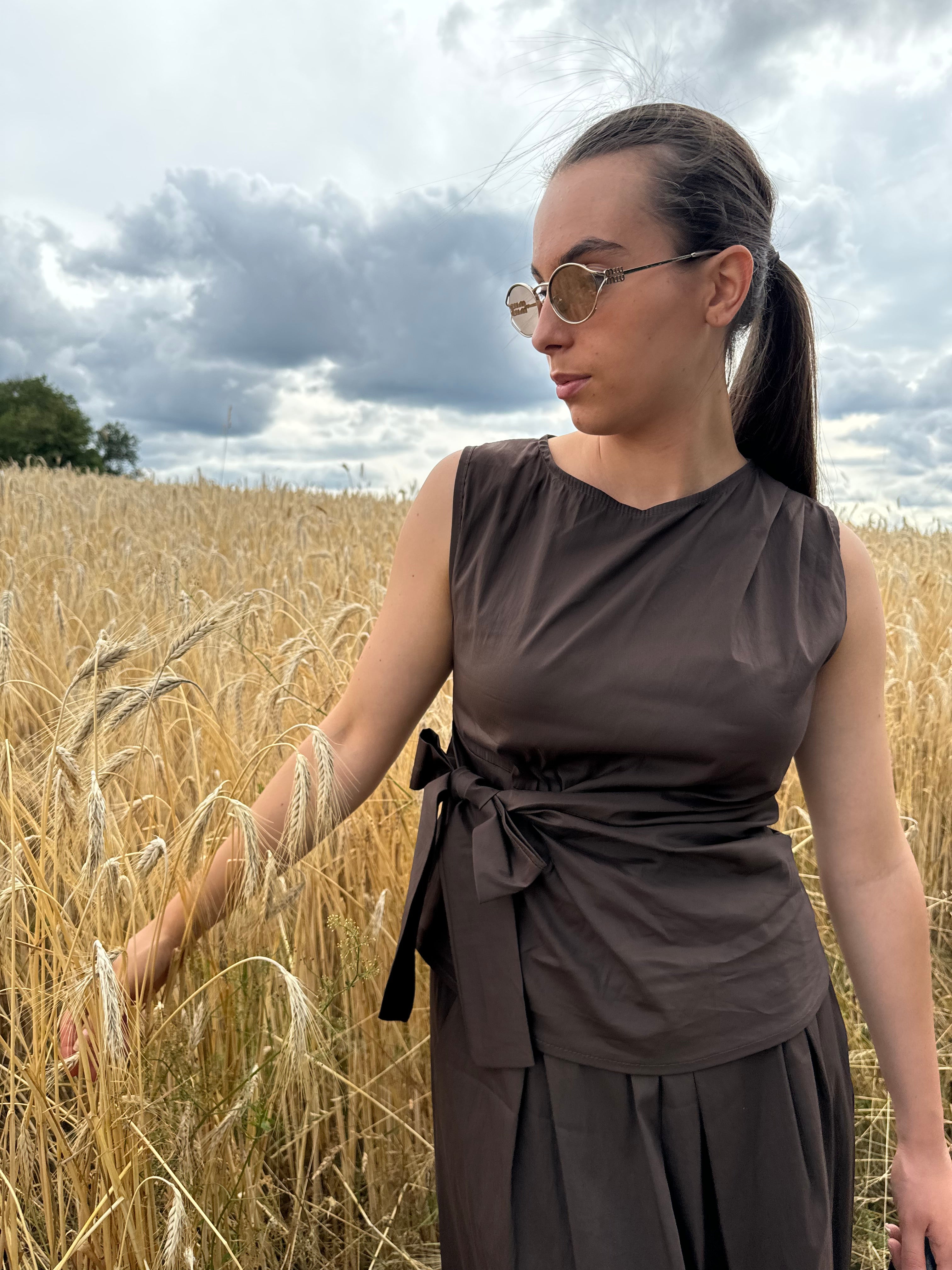 Top | EBENE| Marron
