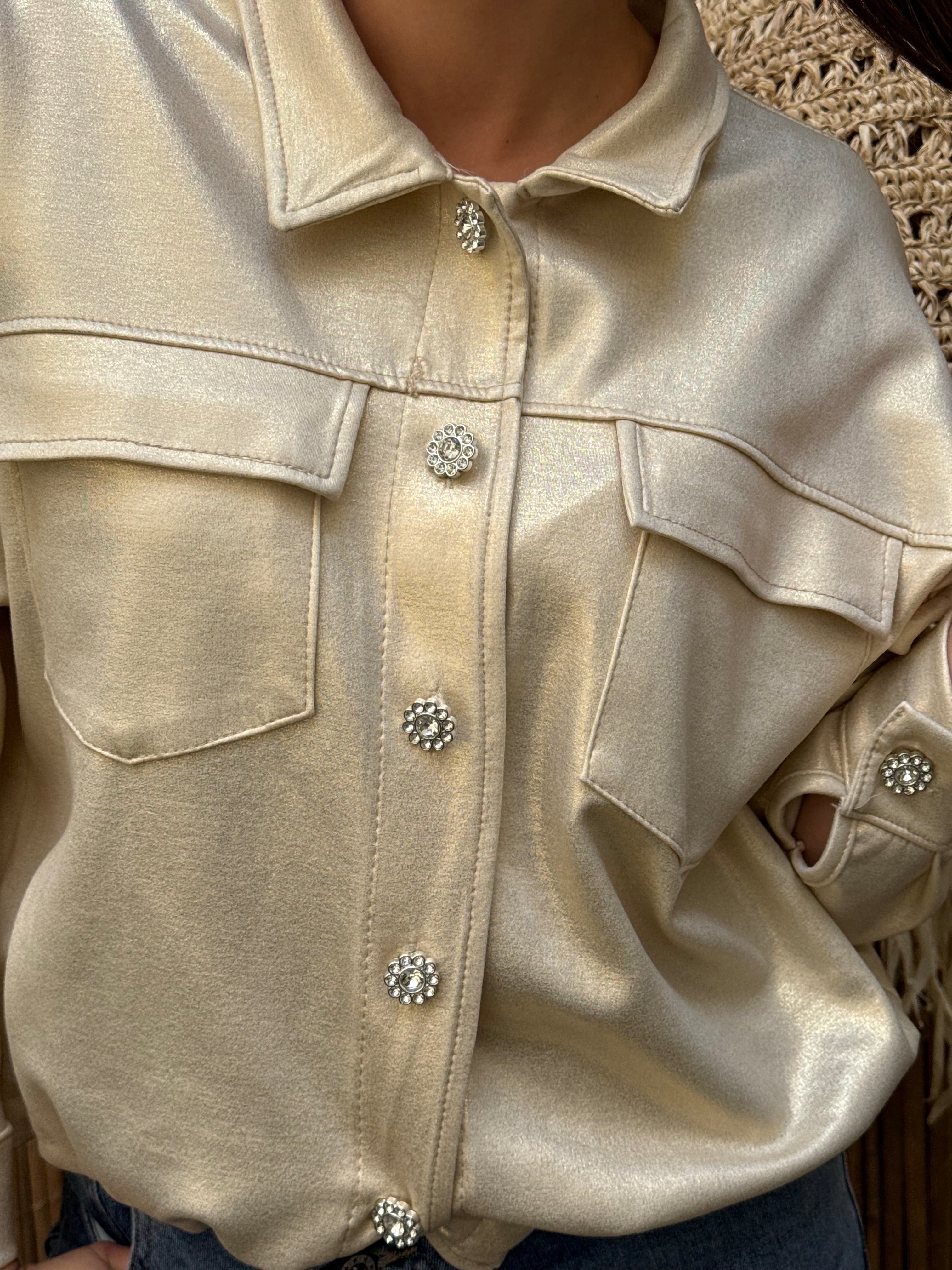 Veste | DOREA | Beige Et Doré