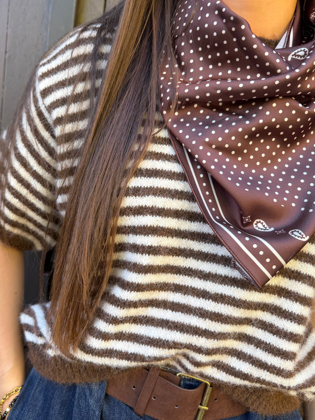 Pull | SIENA | Marron Ecru