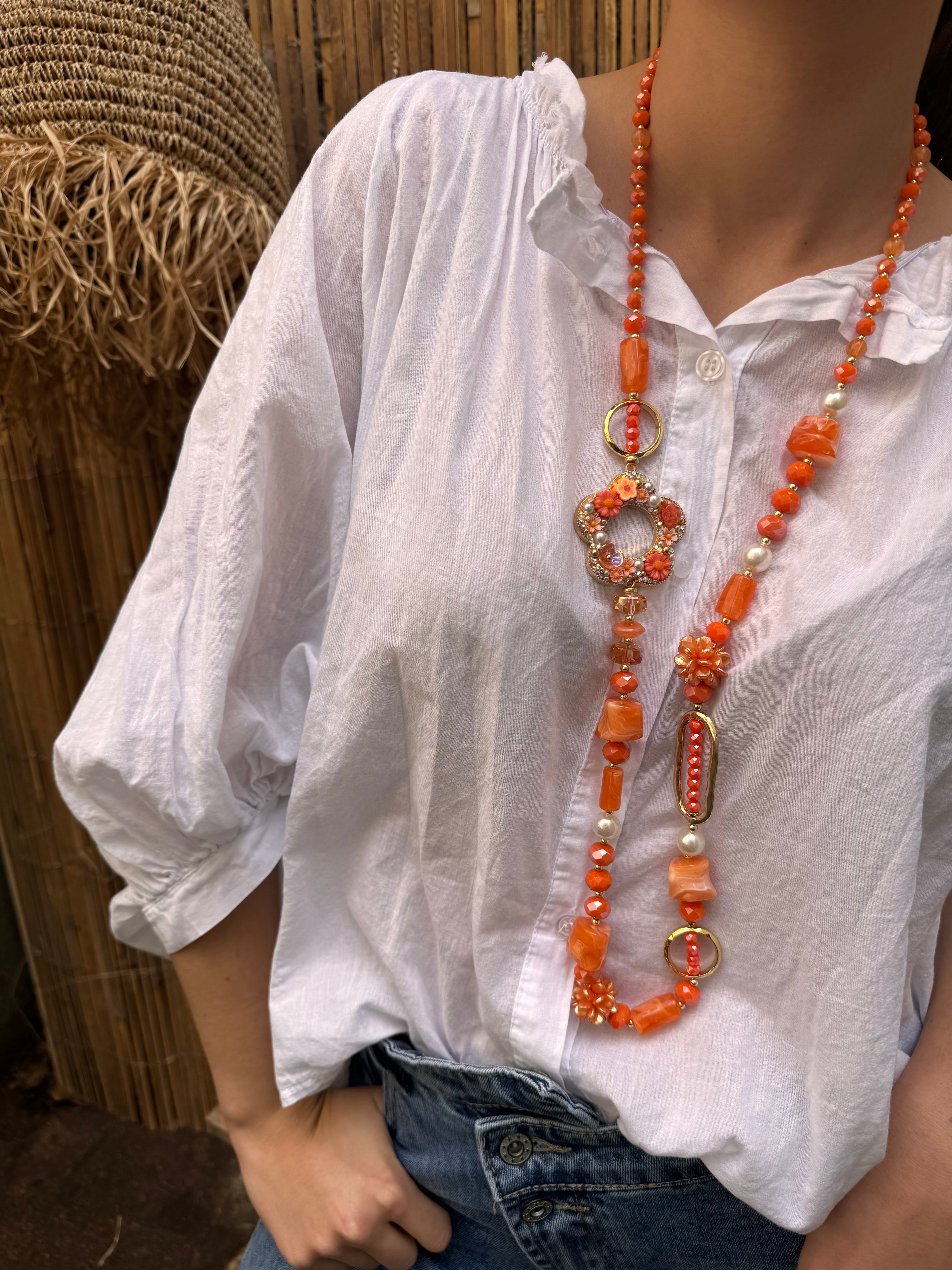 Collier | ZARAIA | Orange