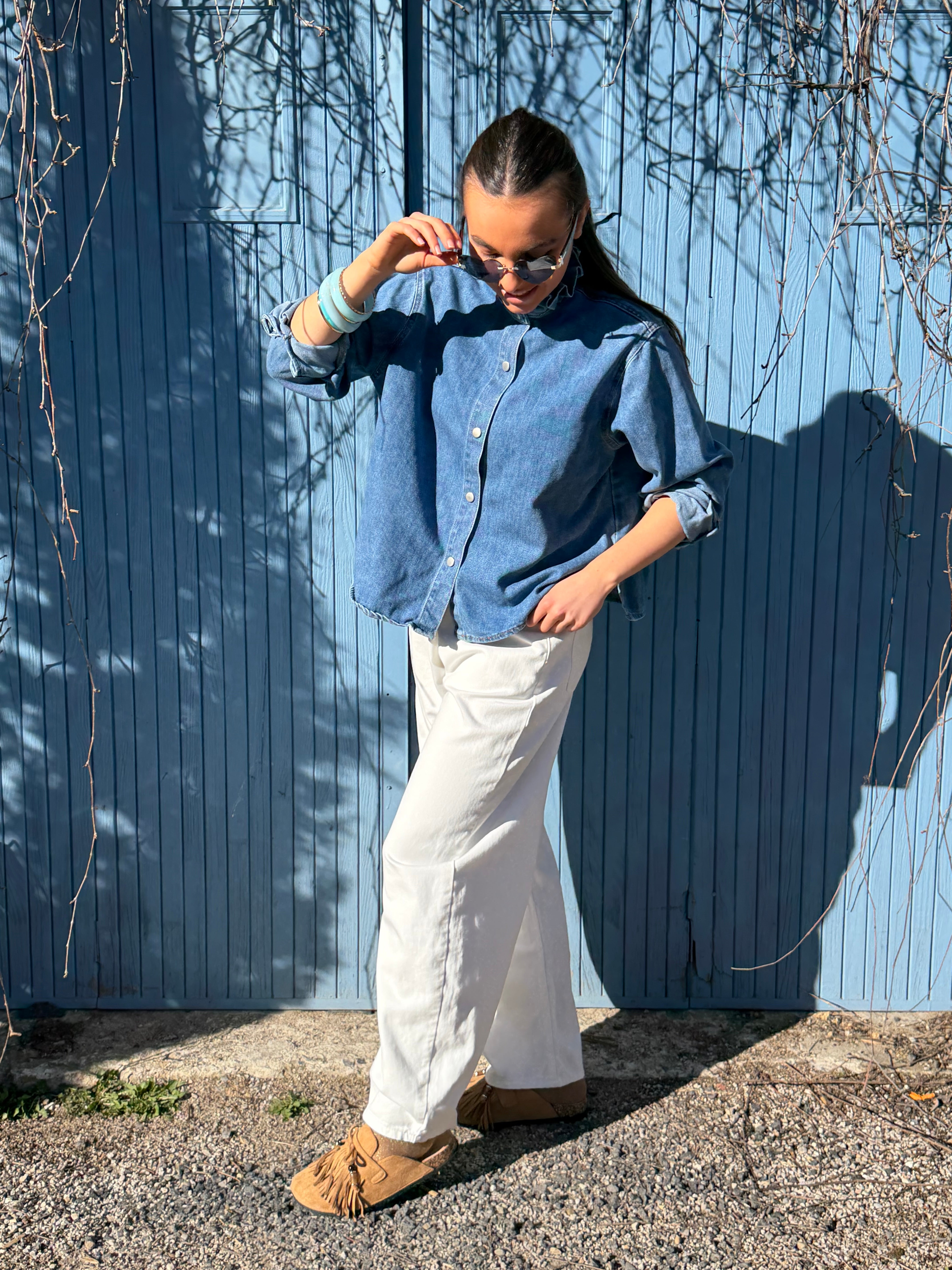 Veste | CLEMENCE | Bleu jeans
