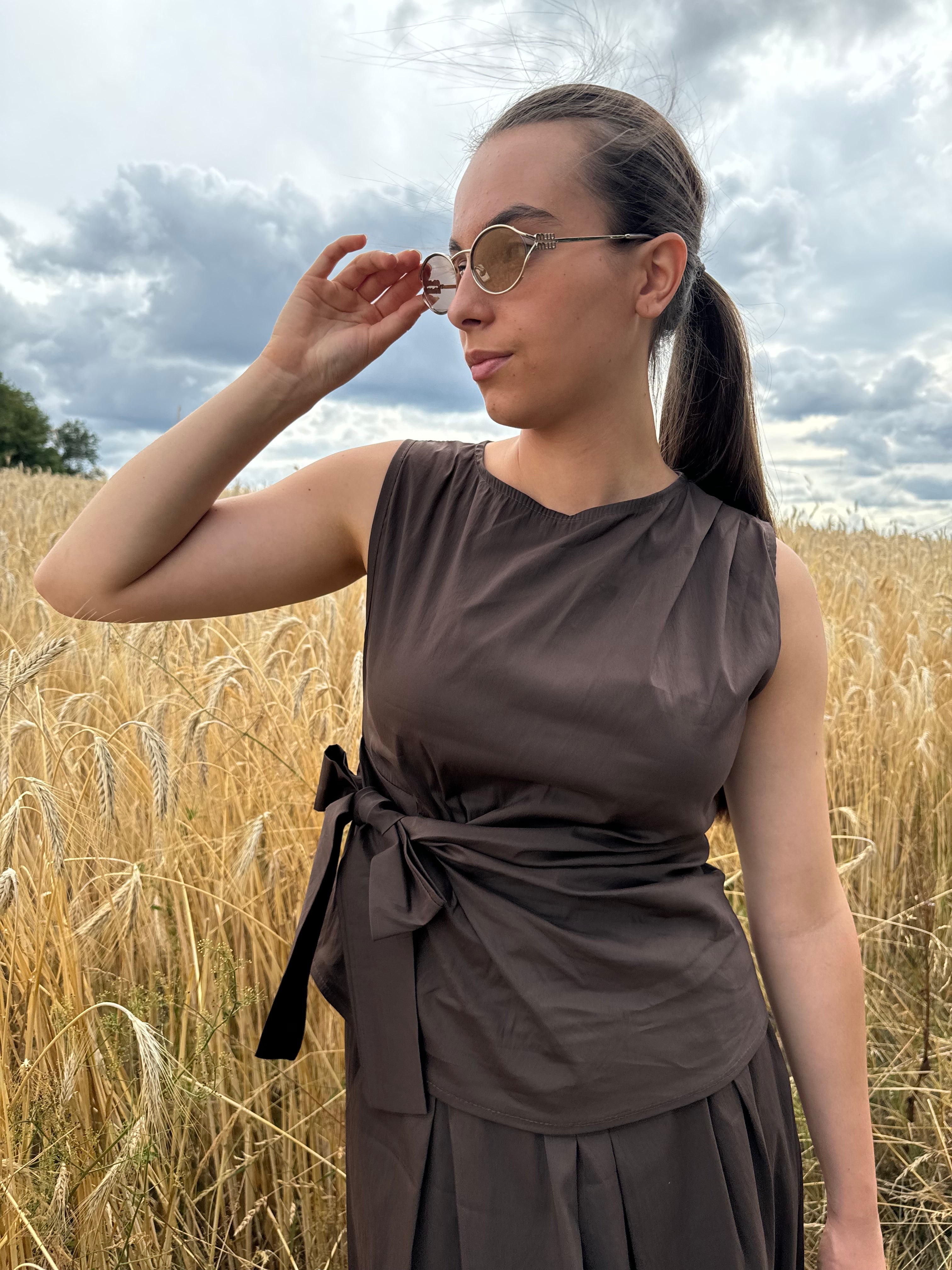 Top | EBENE| Marron