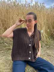 Gilet | GRAIN | Marron