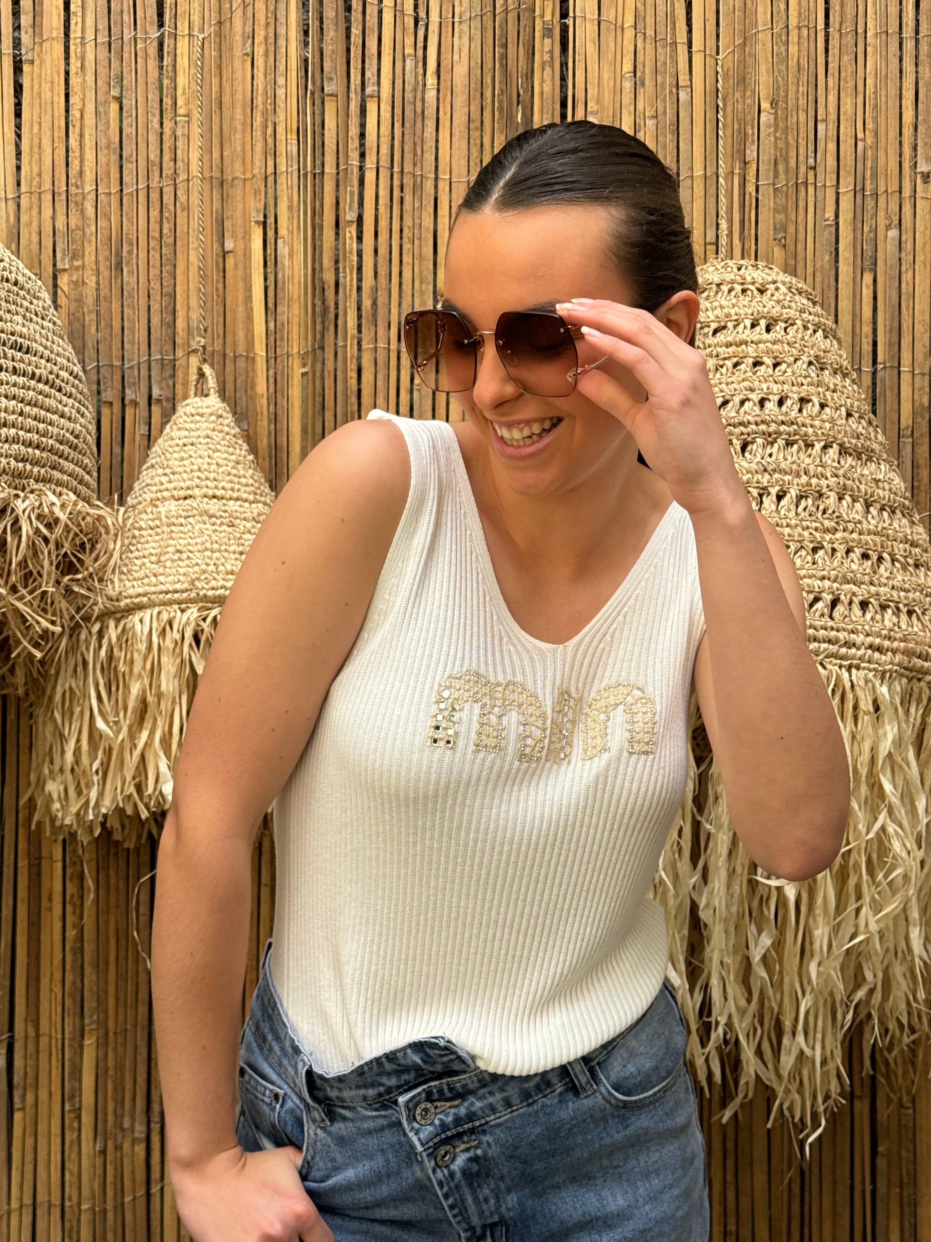 Top | LAURIA | Blanc