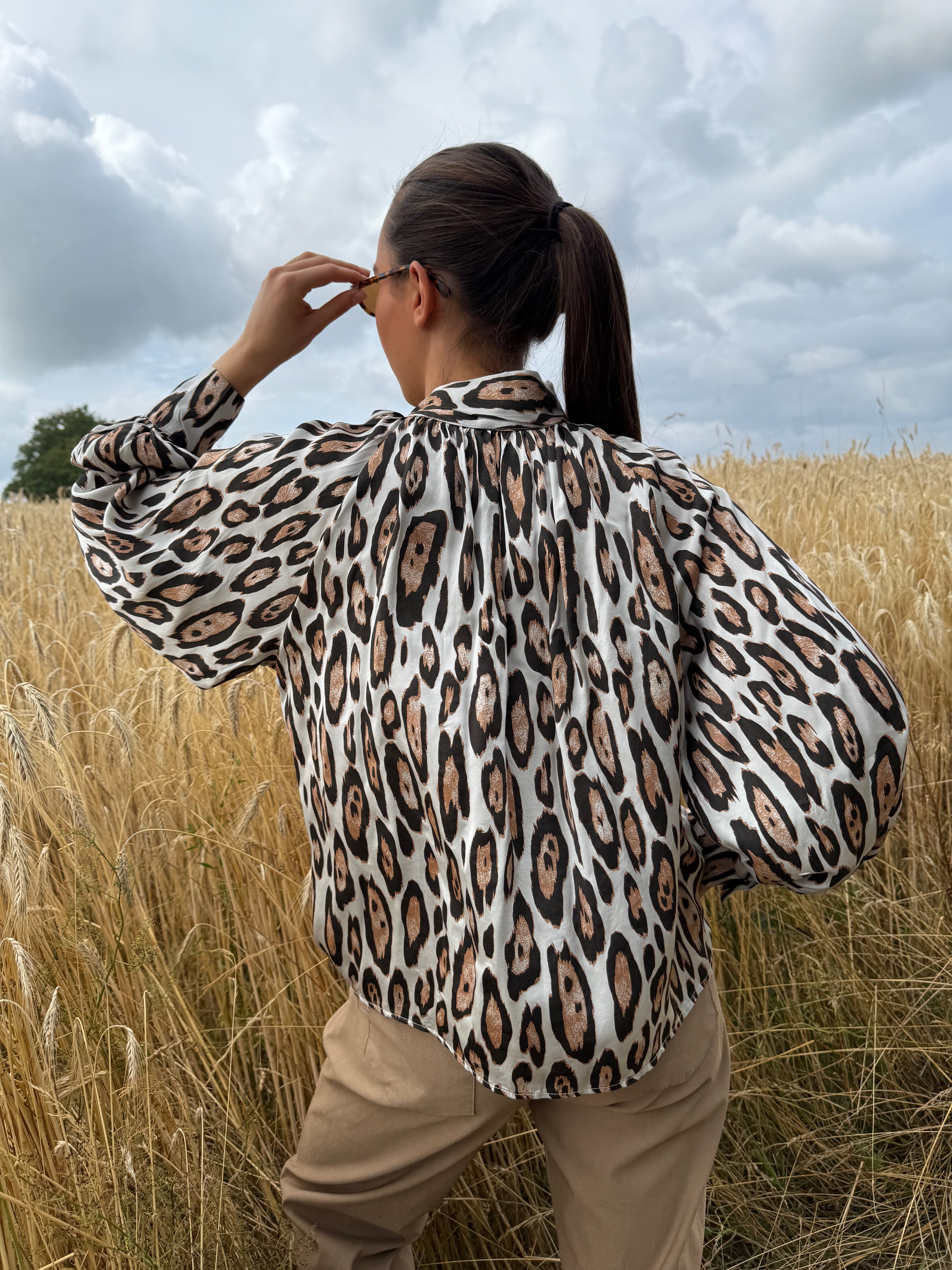 Blouse | LICHEN | Beige léopard