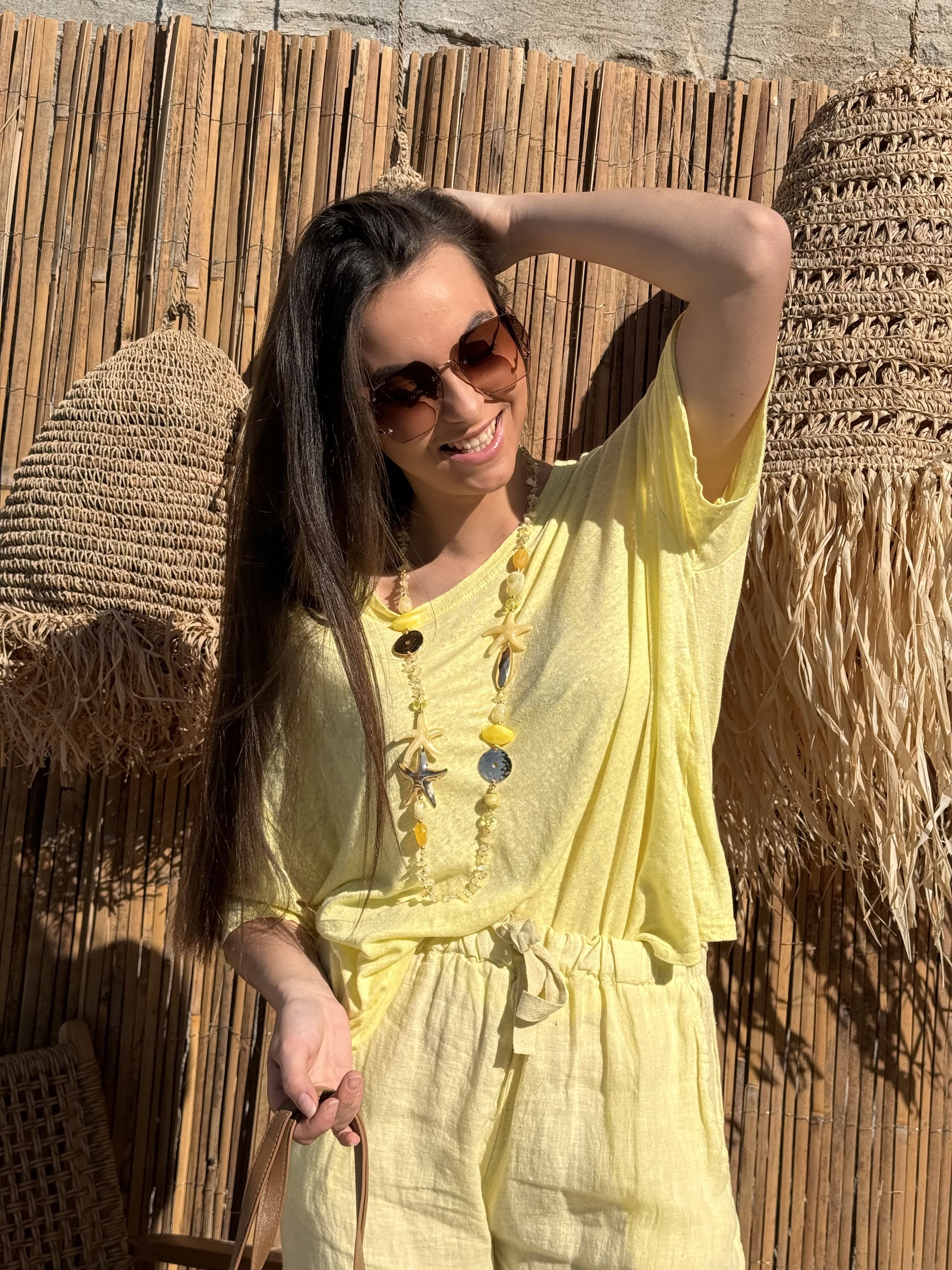 T-shirt  | ELLA | Jaune