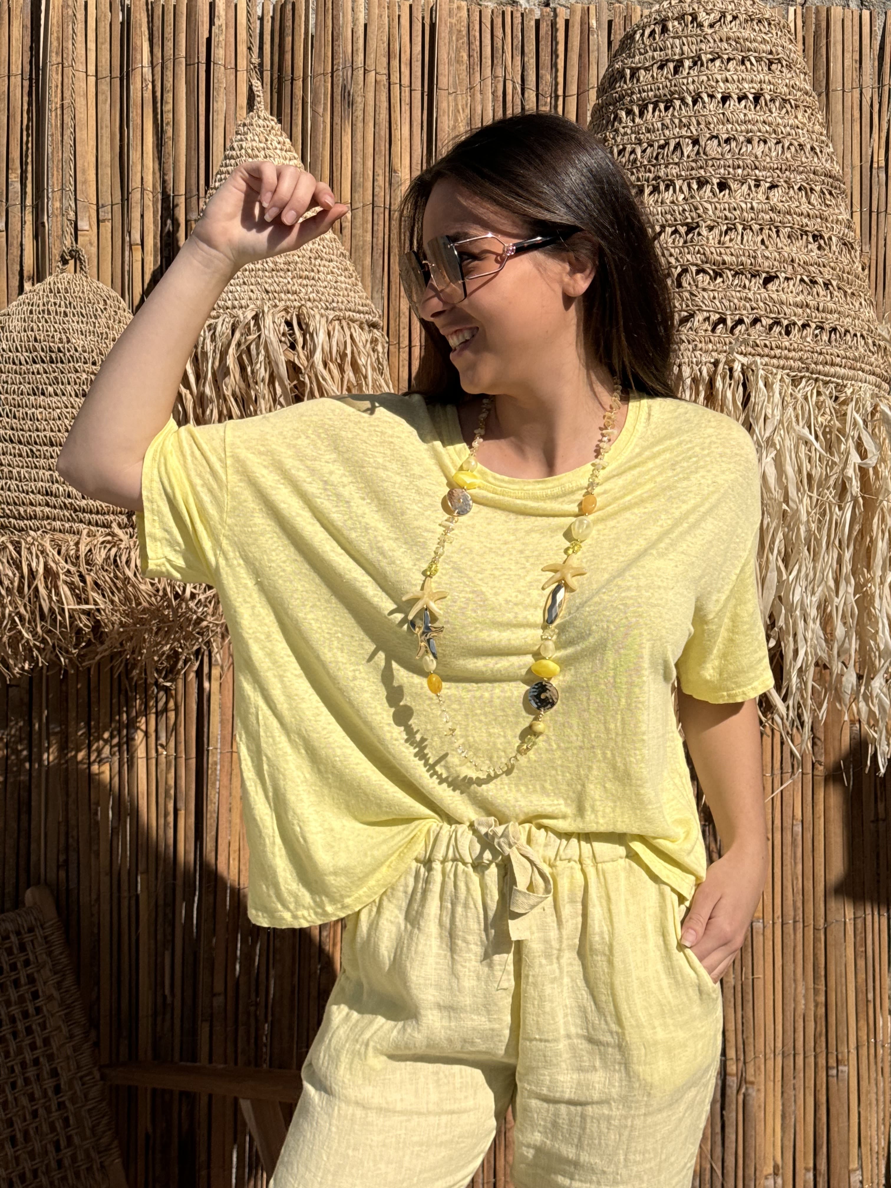 T-shirt  | ELLA | Jaune