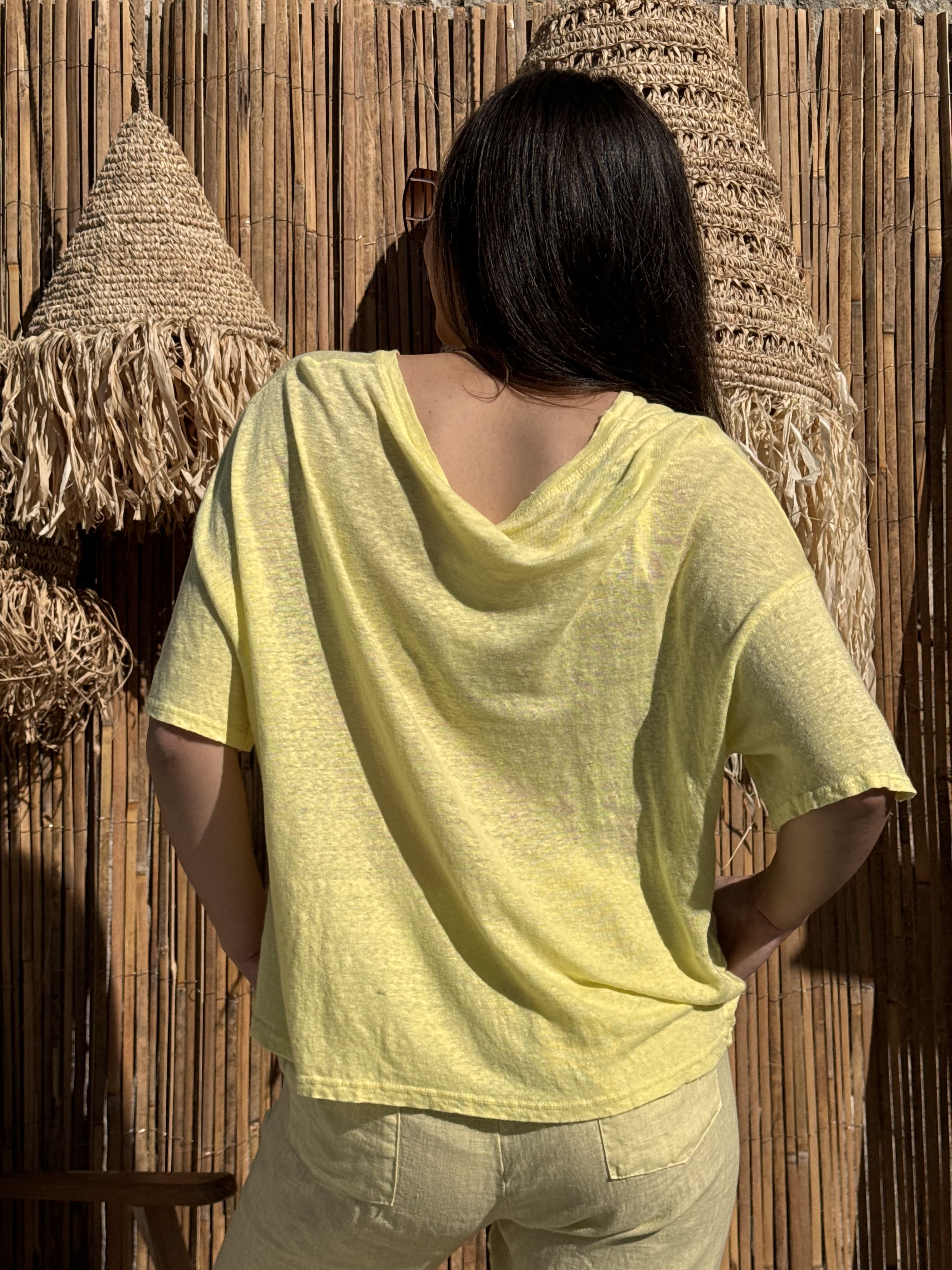 T-shirt  | ELLA | Jaune