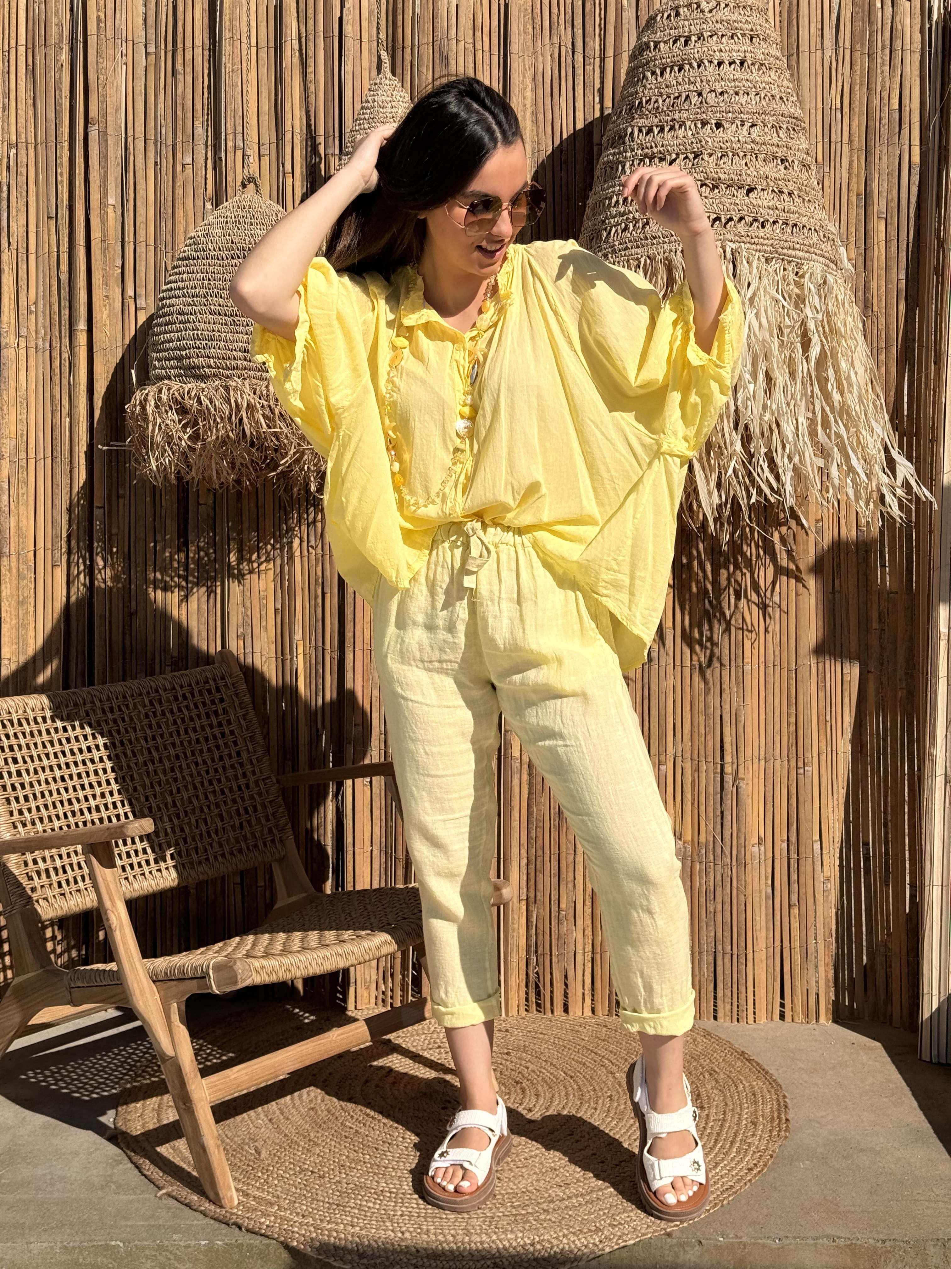 Chemise | LUNARIA |Jaune