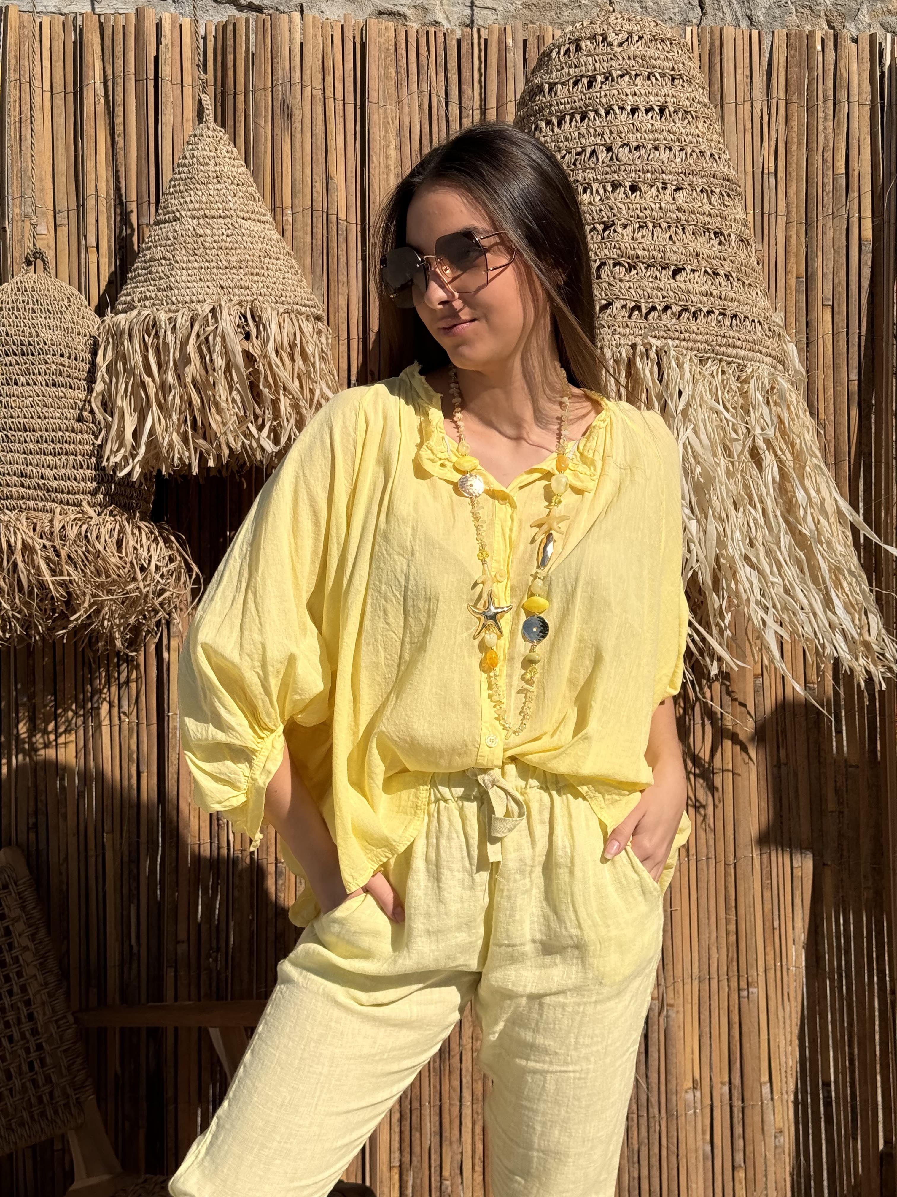 Chemise | LUNARIA |Jaune