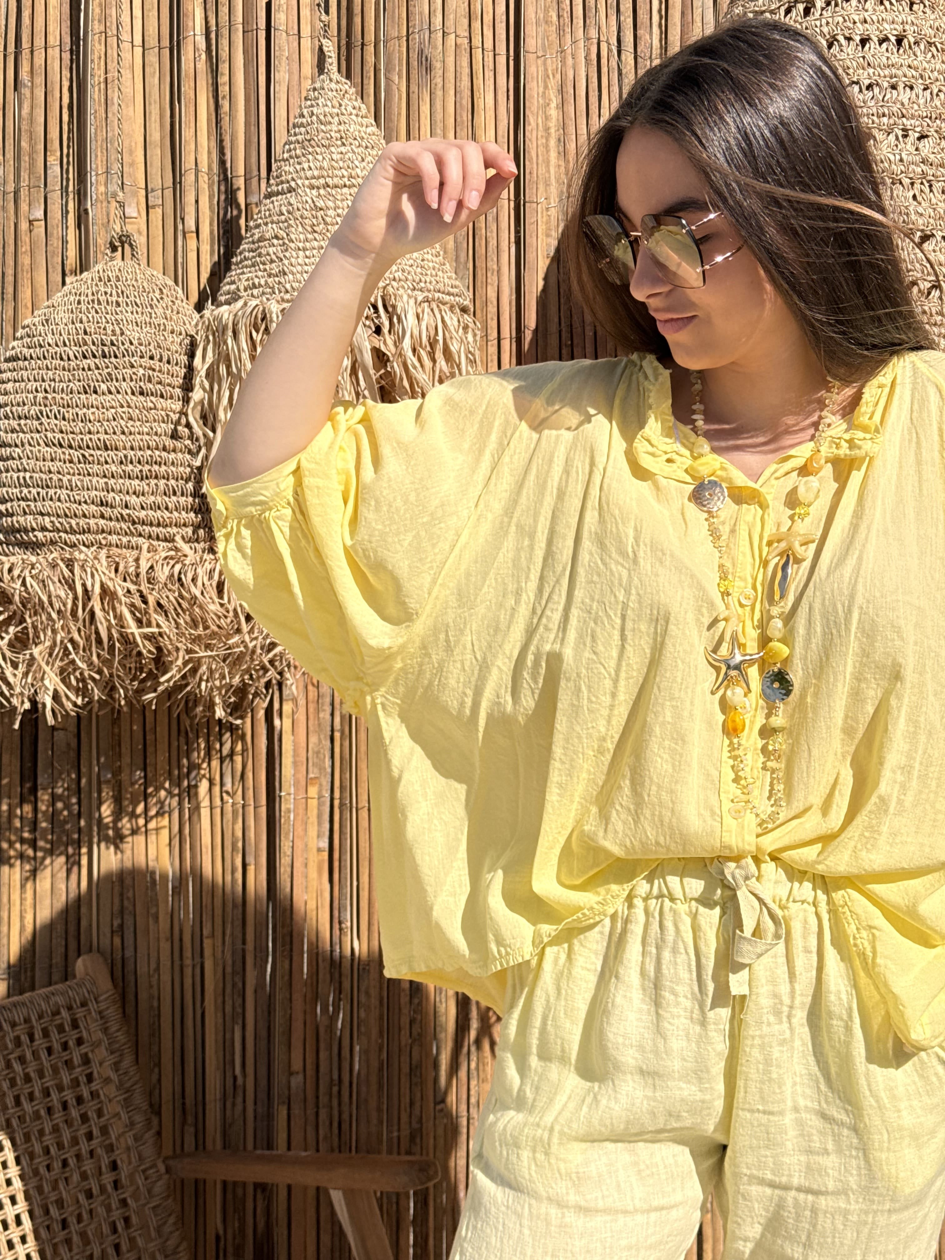 Chemise | LUNARIA |Jaune