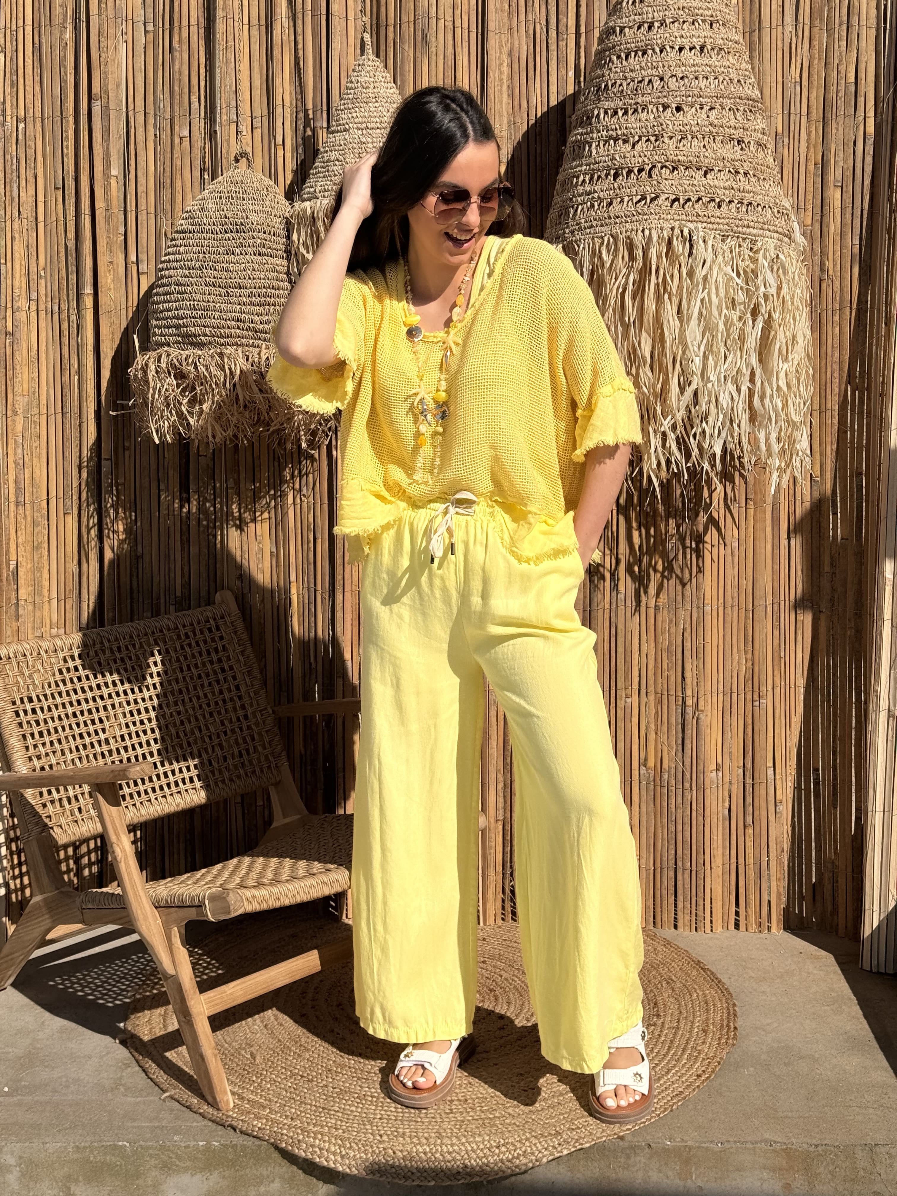 T-shirt | LAYLA | Jaune