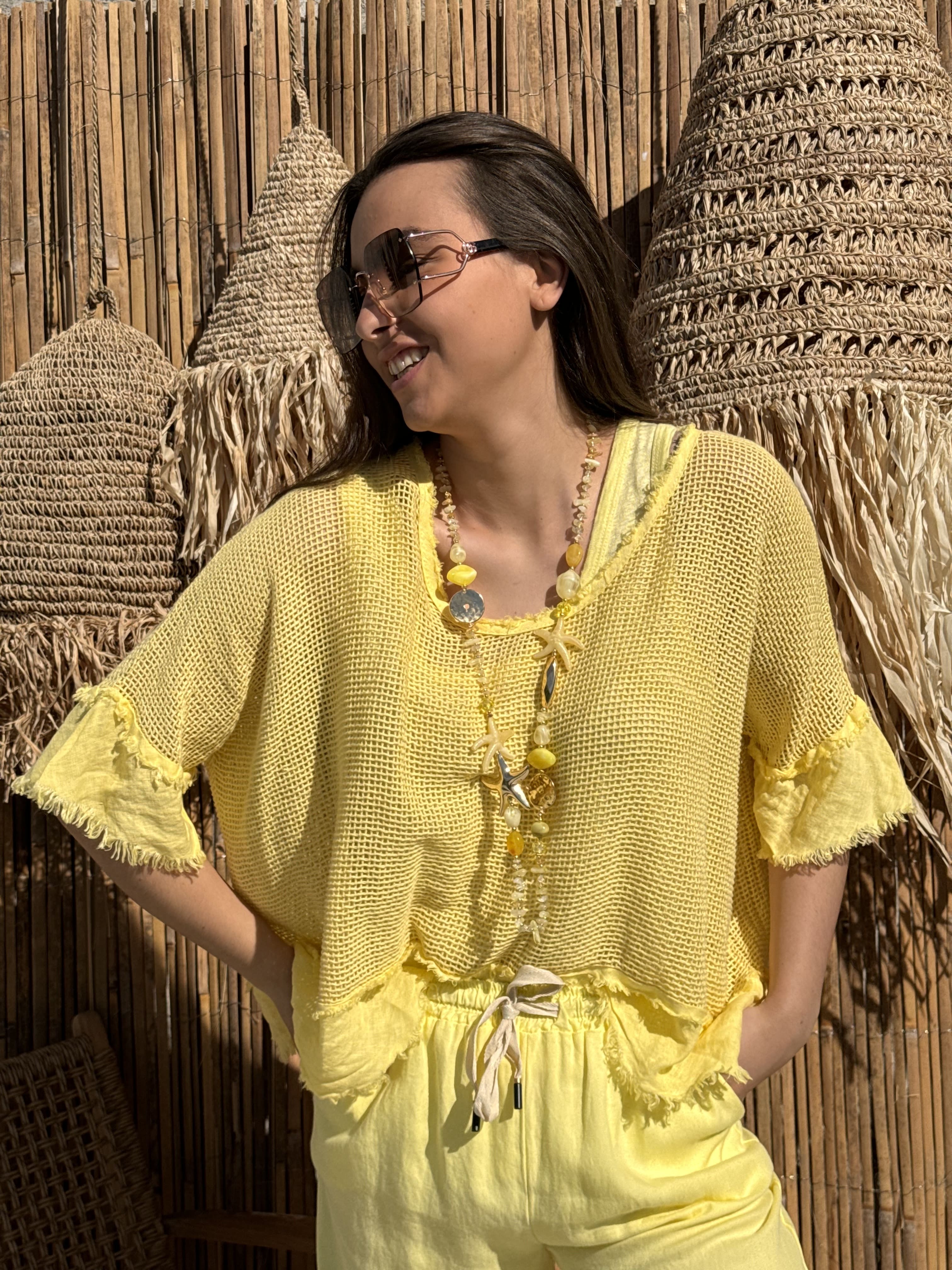 T-shirt | LAYLA | Jaune