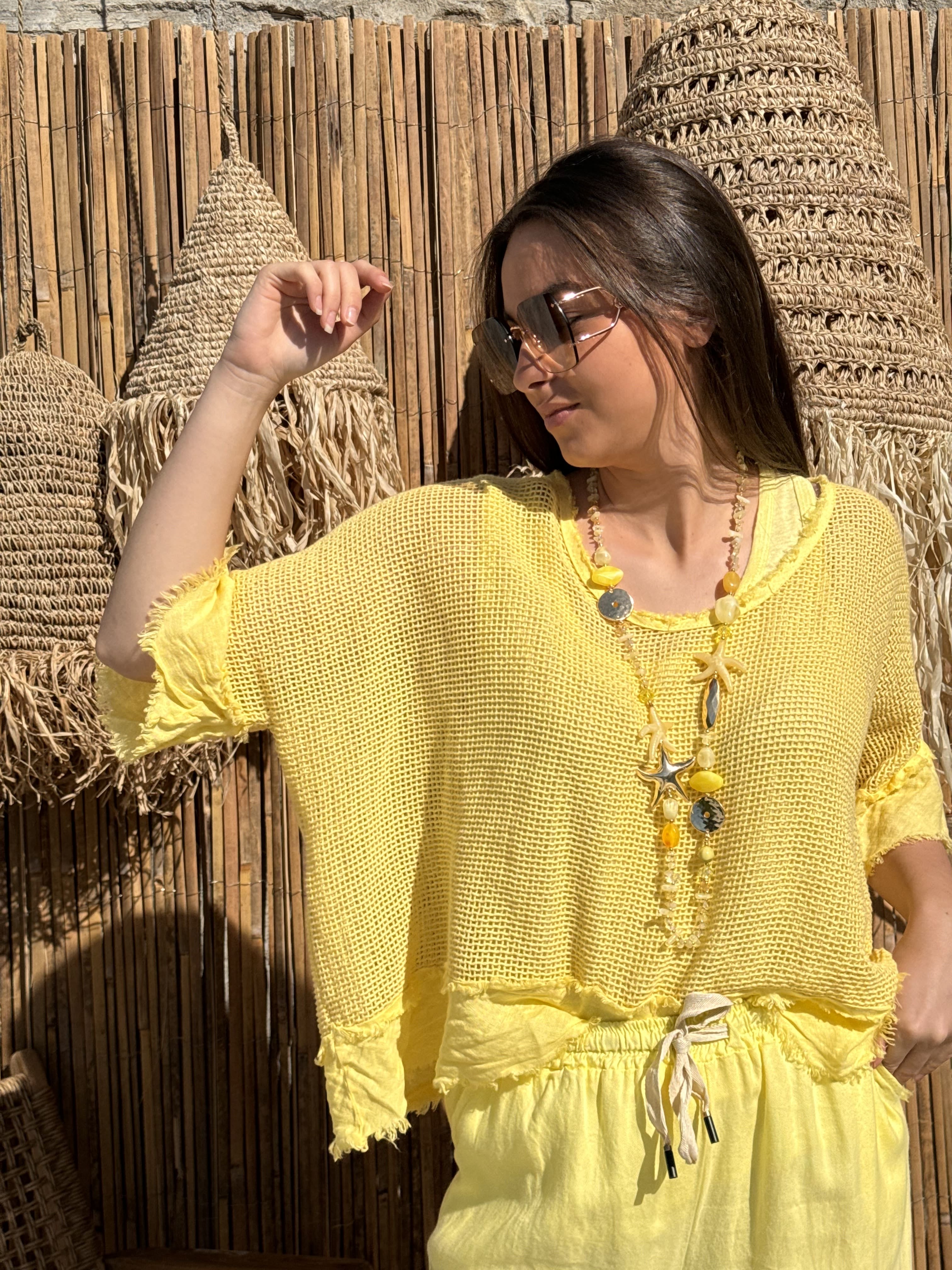 T-shirt | LAYLA | Jaune