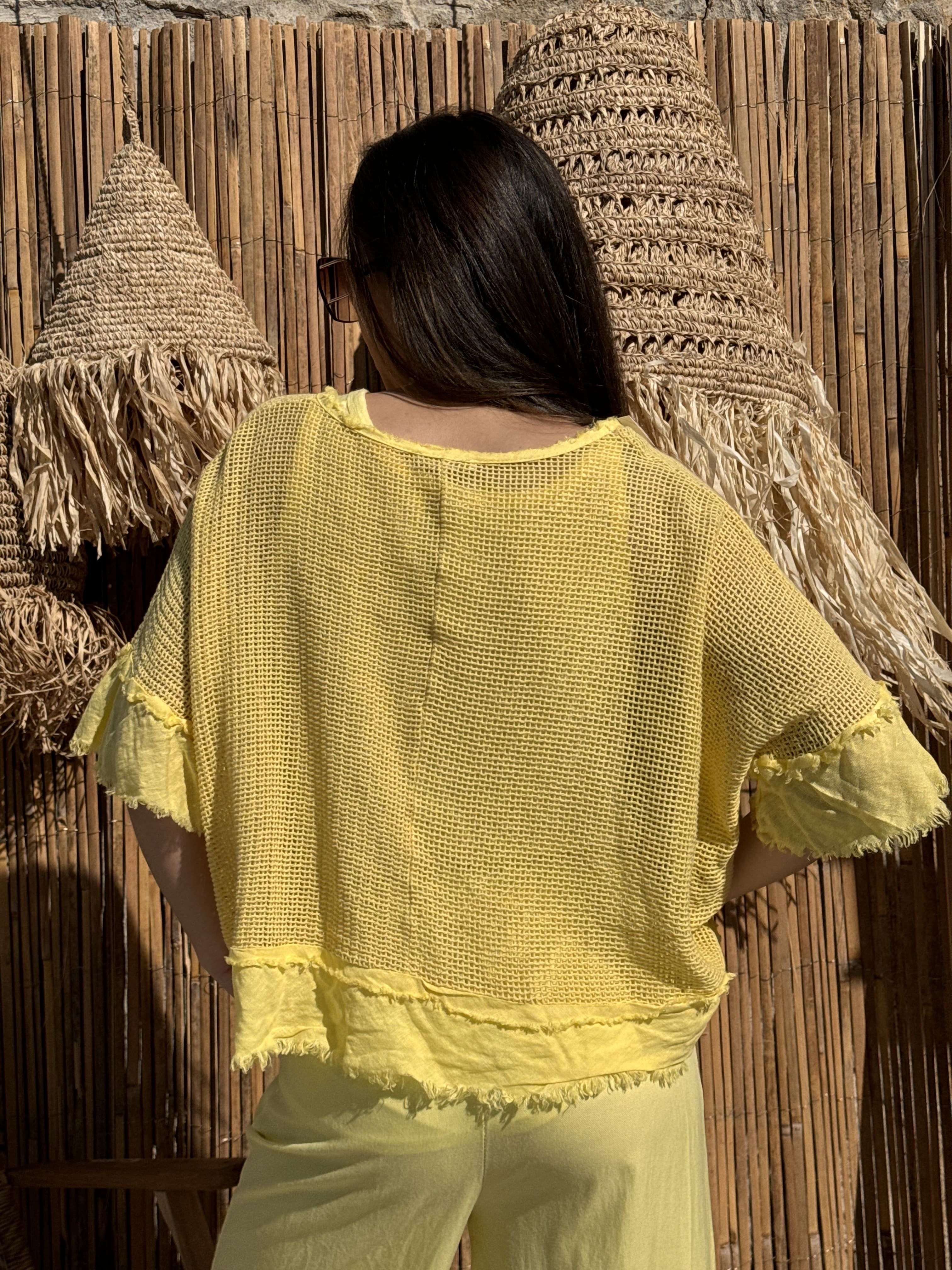 T-shirt | LAYLA | Jaune