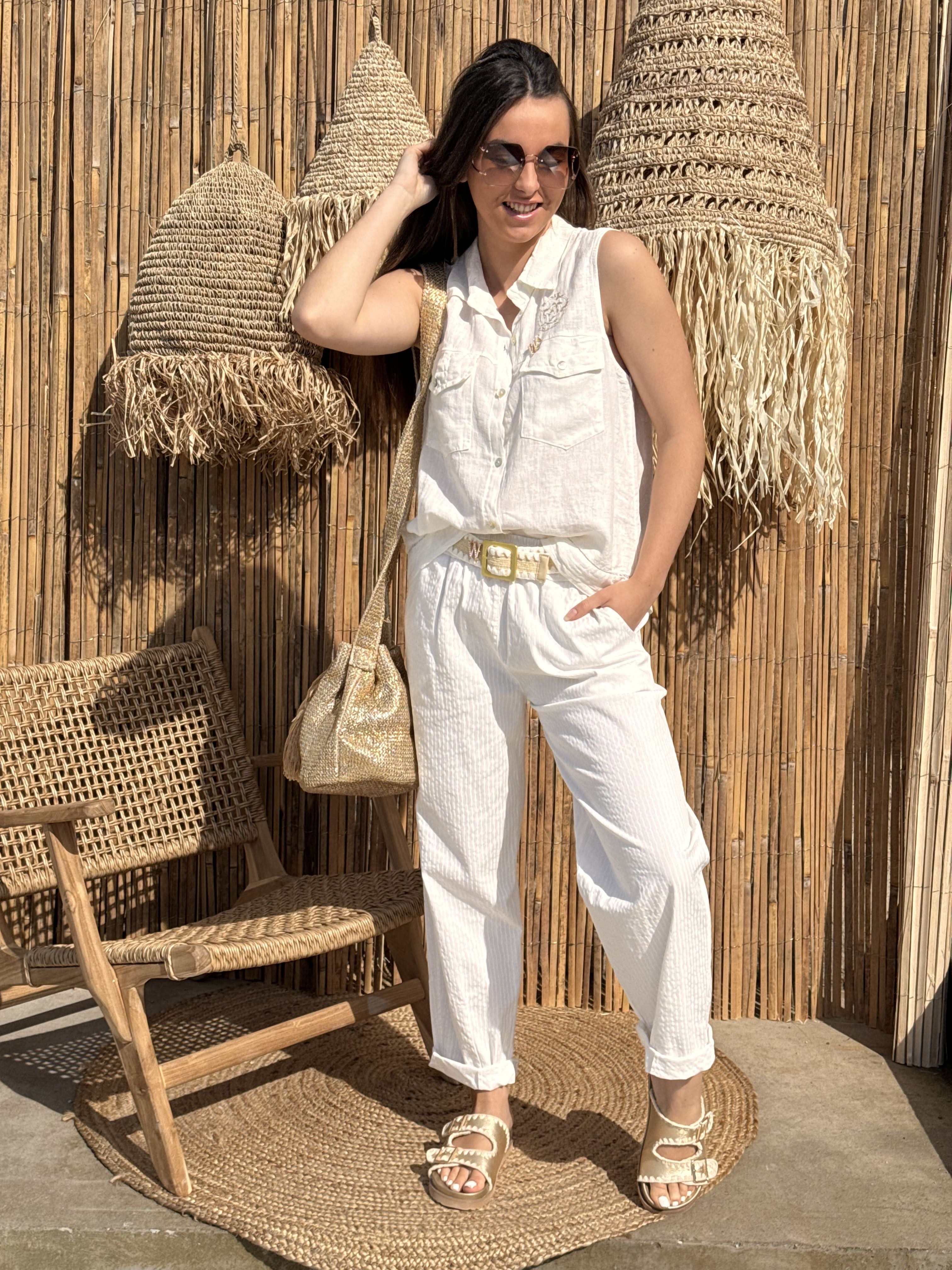 Pantalon | ELISE | Blanc