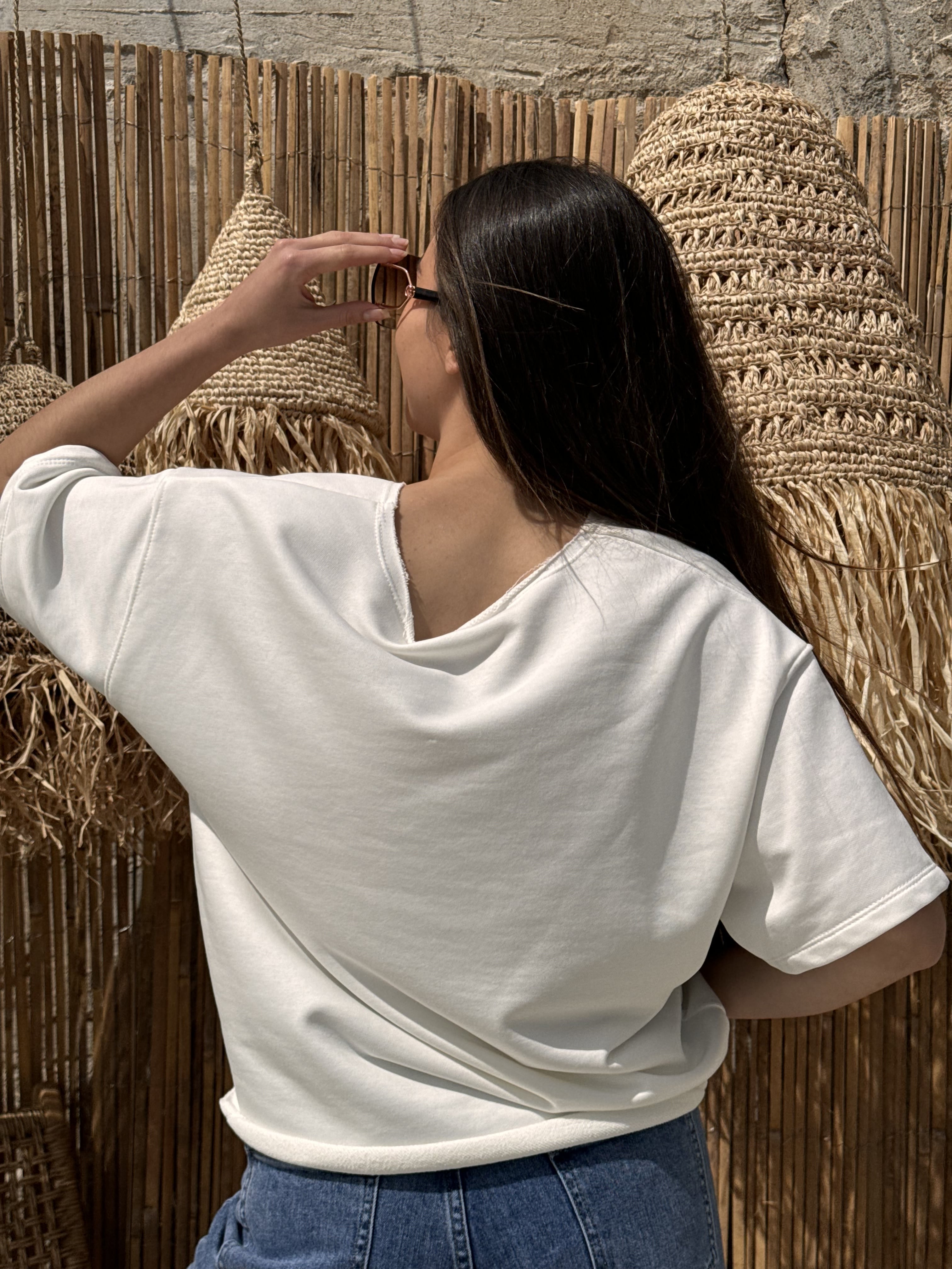 Sweat | LIVIA | Blanc Cassé
