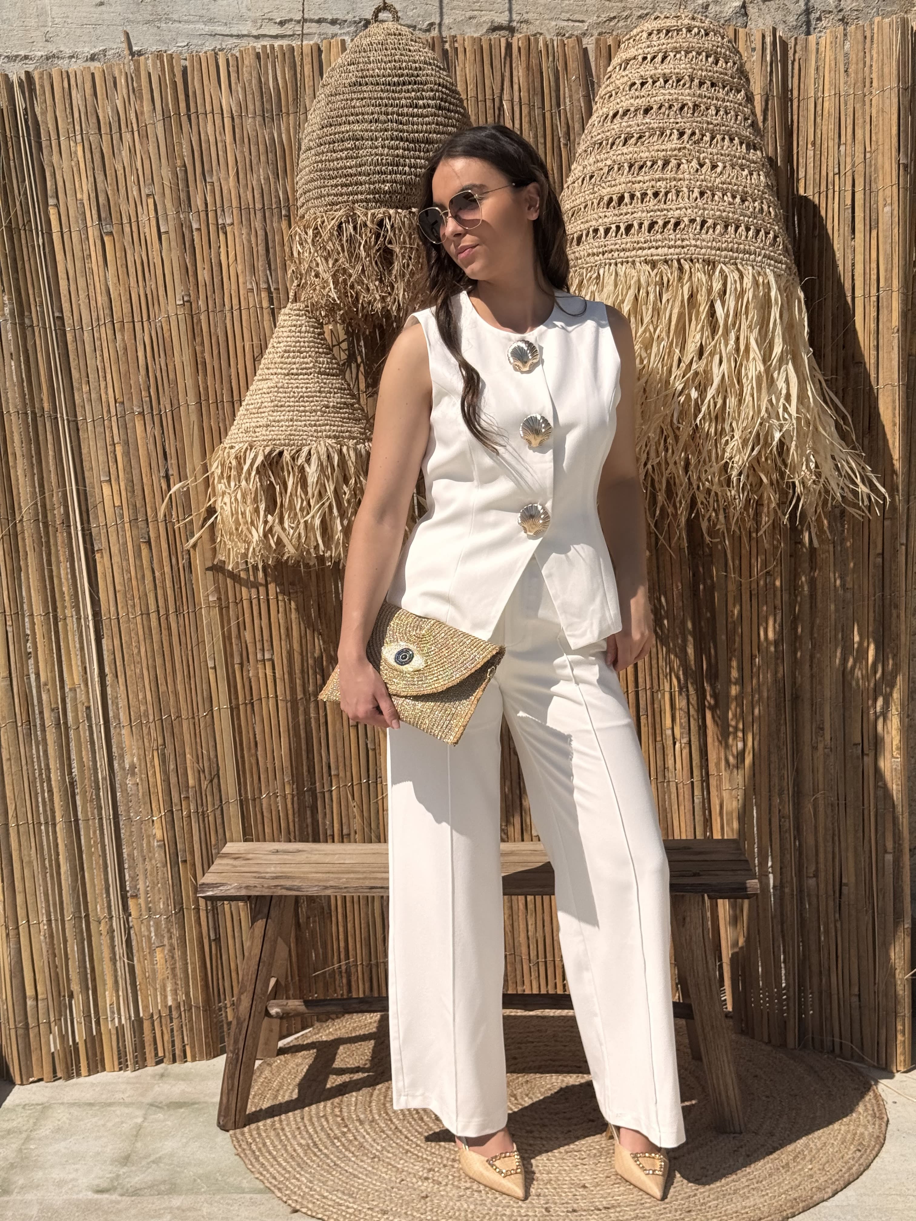 Pantalon | ELISEA | Blanc