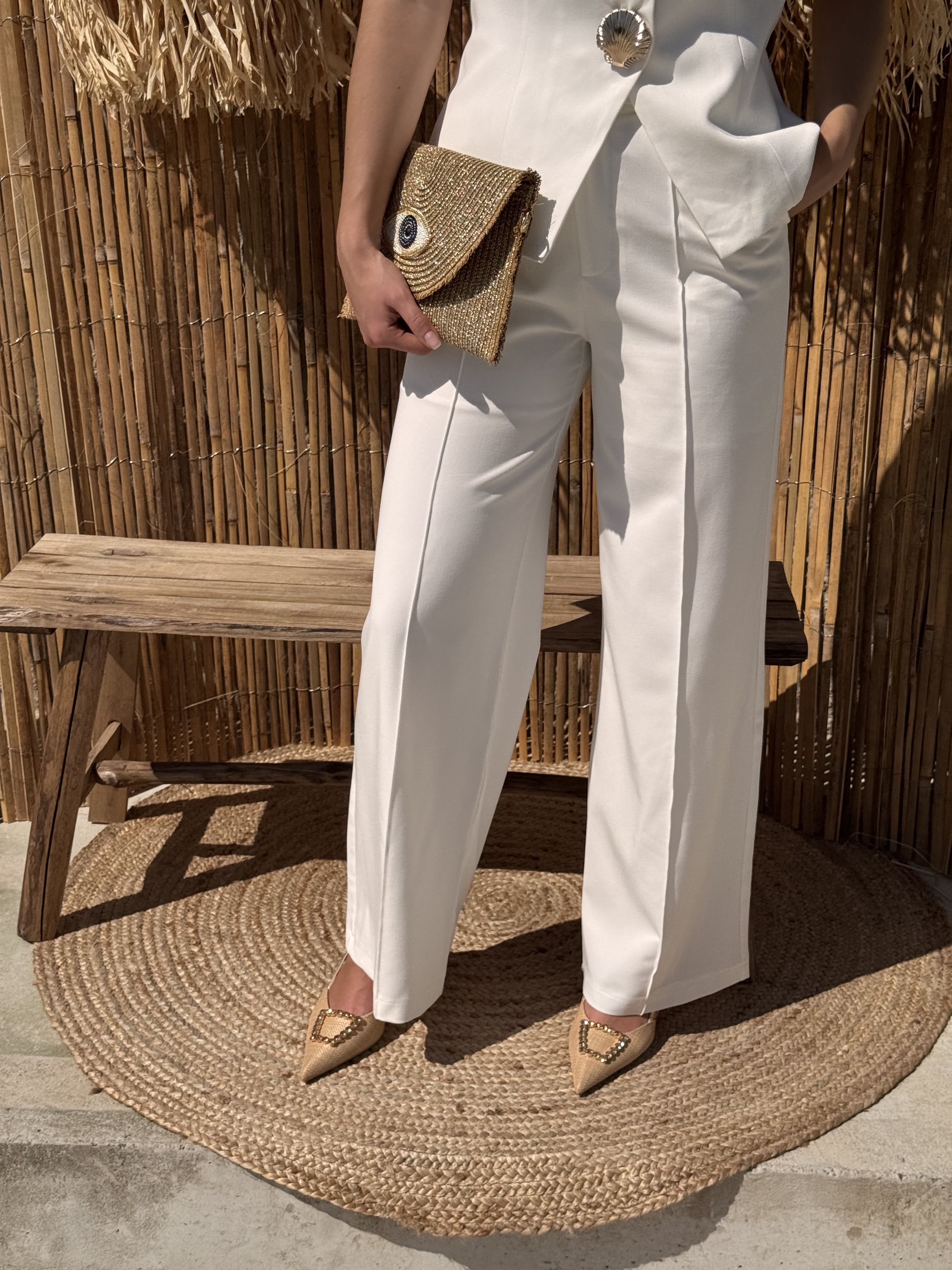 Pantalon | ELISEA | Blanc