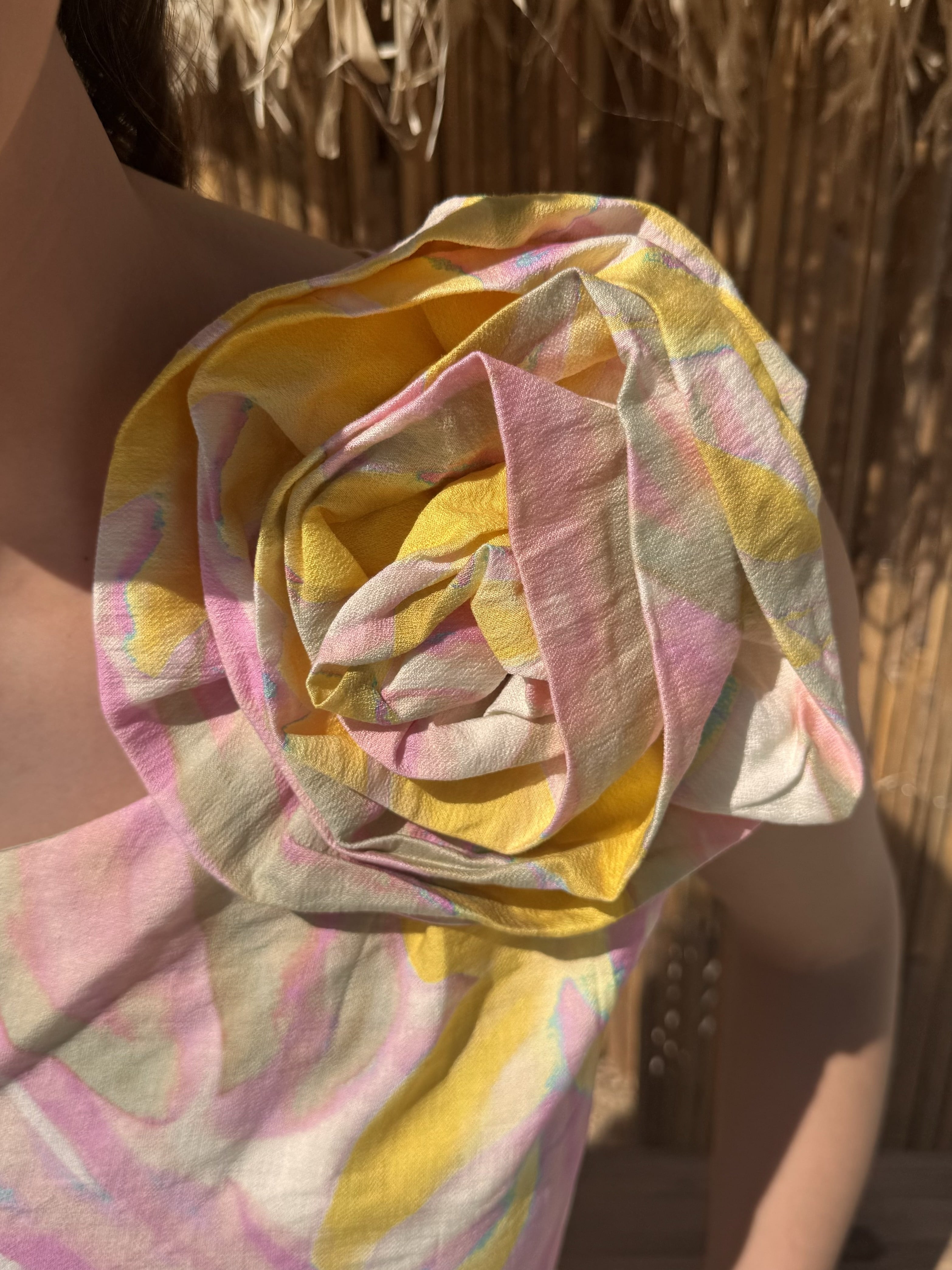 Top | LYA | Rose et Jaune