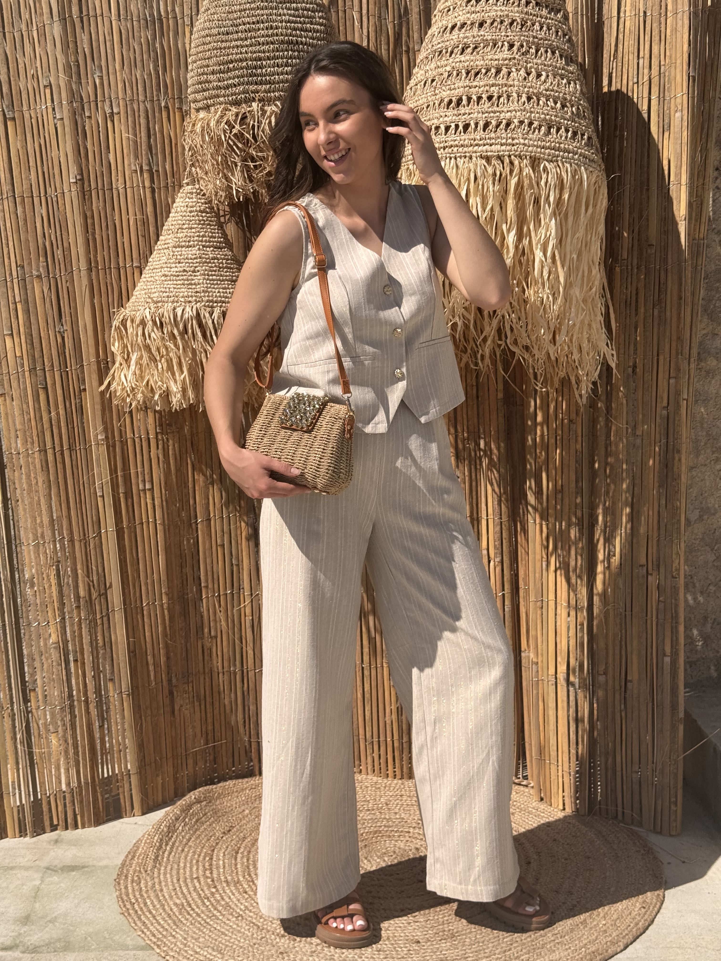 Pantalon | SOLÈNE | Doré