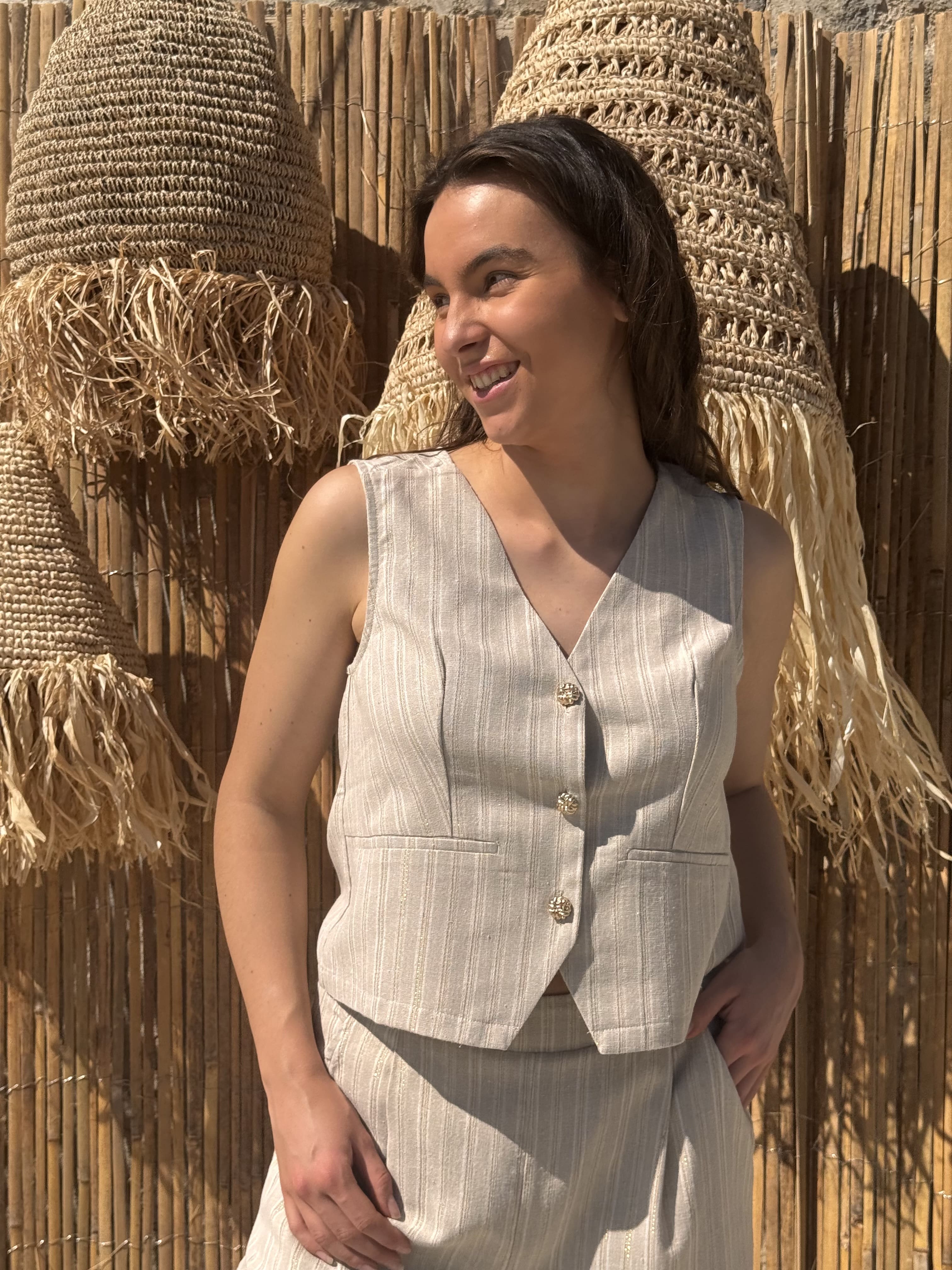 Gilet | MARINA | Sable