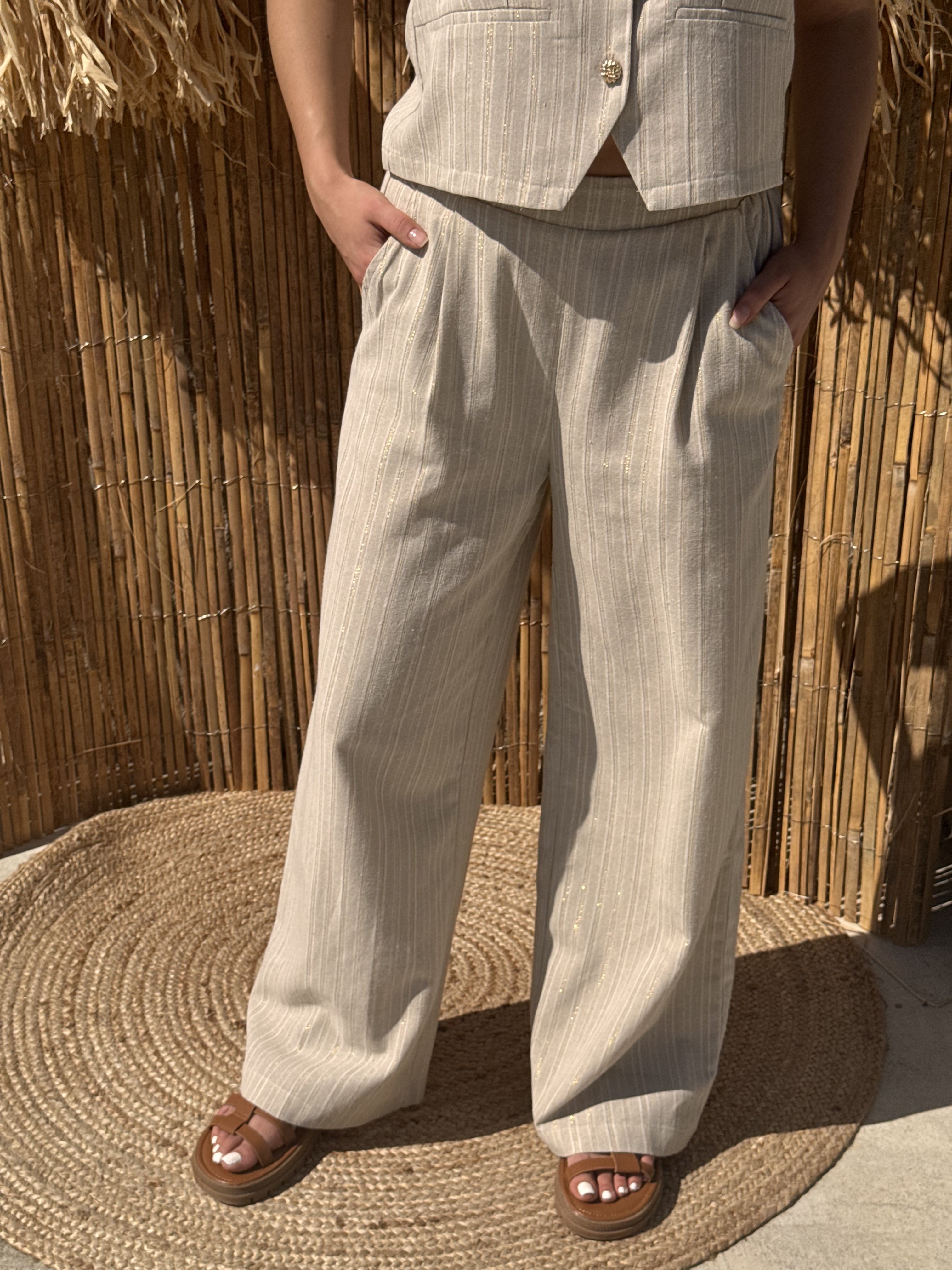 Pantalon | SOLÈNE | Doré