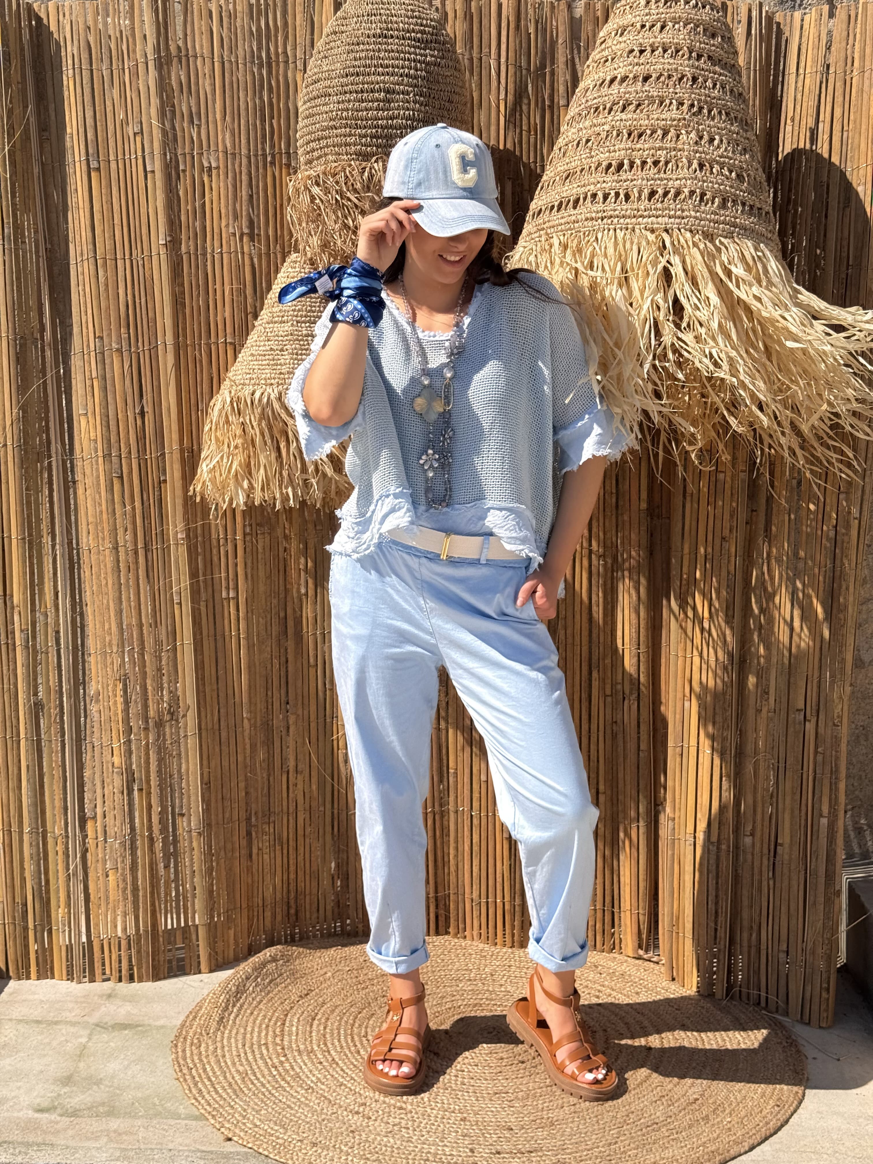 Pantalon | MAE | Bleu ciel