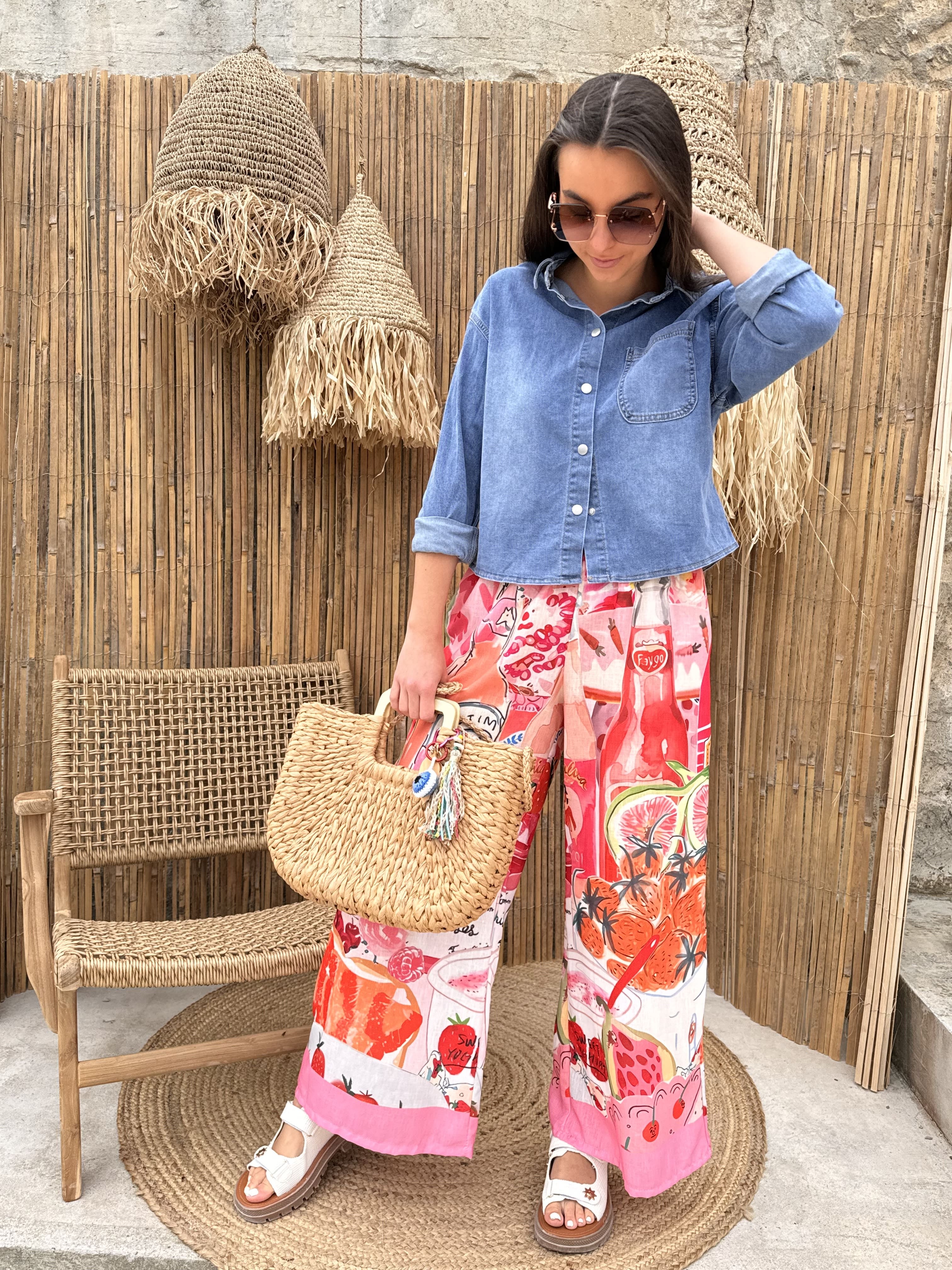 Pantalon | DONI | Fuschia