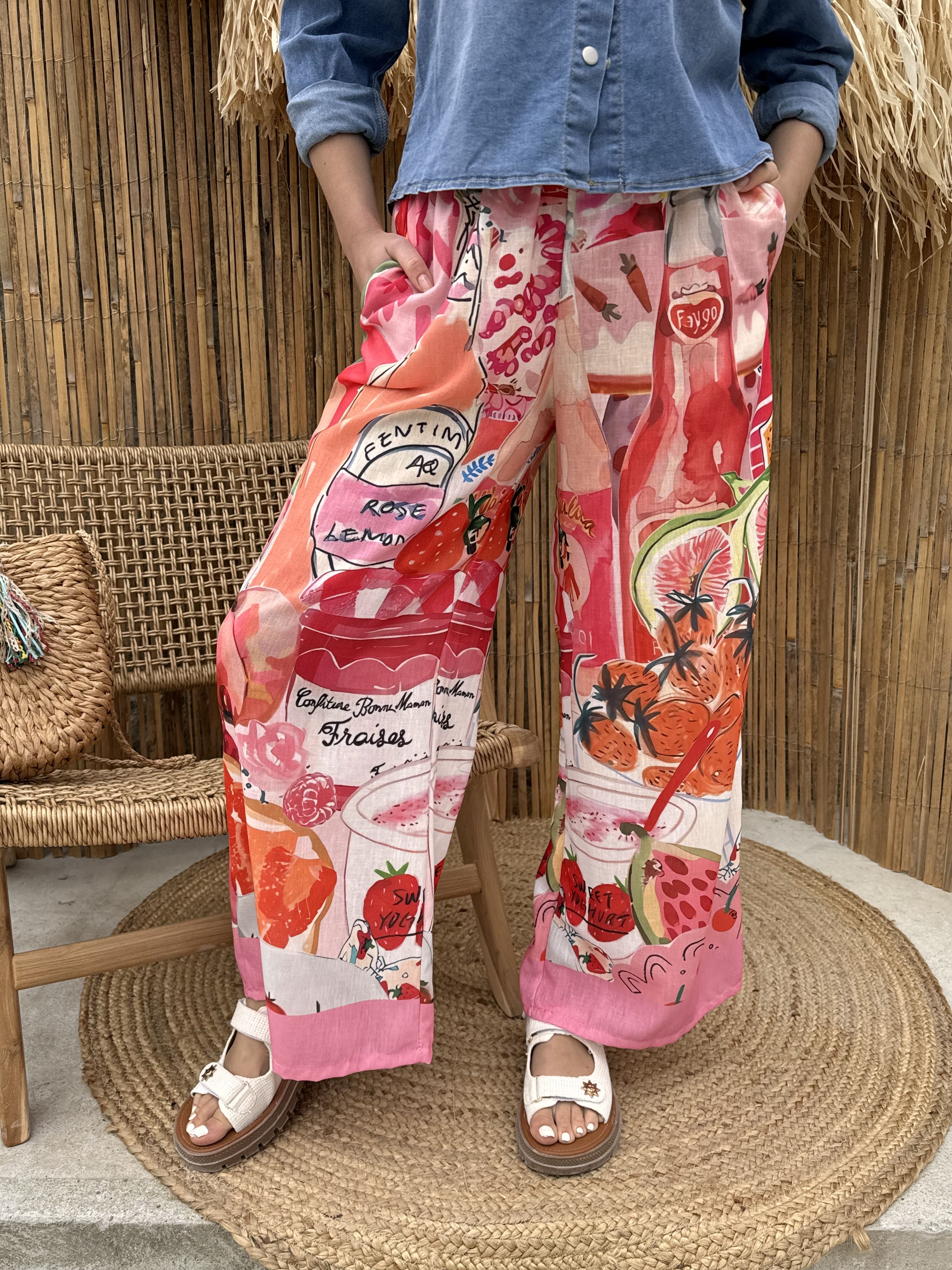 Pantalon | DONI | Fuschia