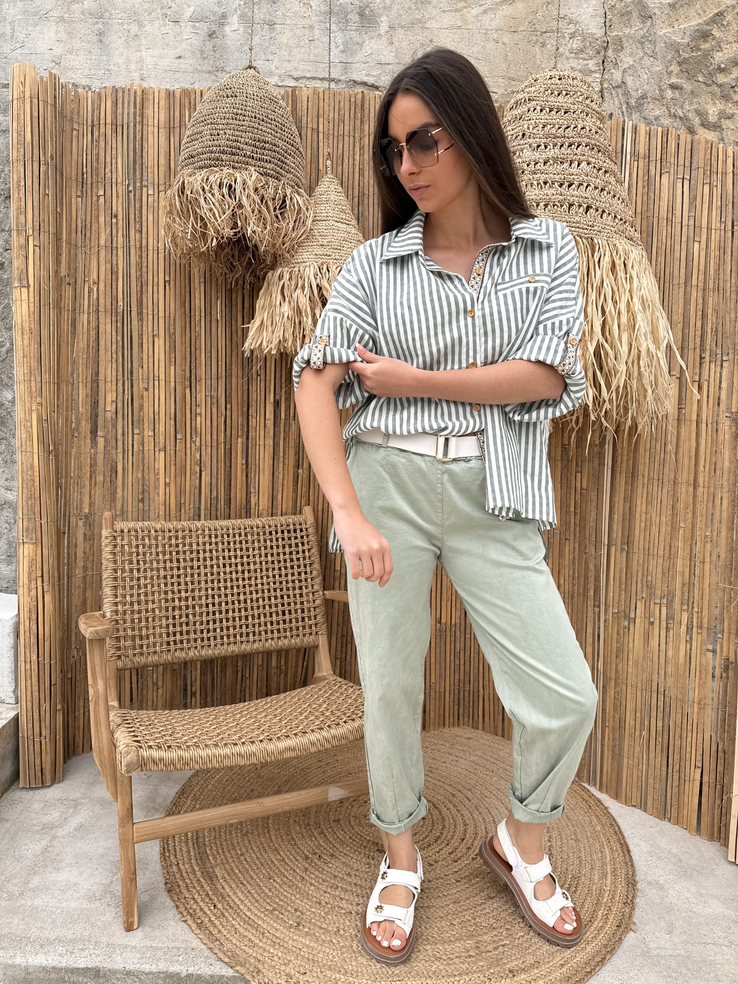 Pantalon | MAE | Vert Clair