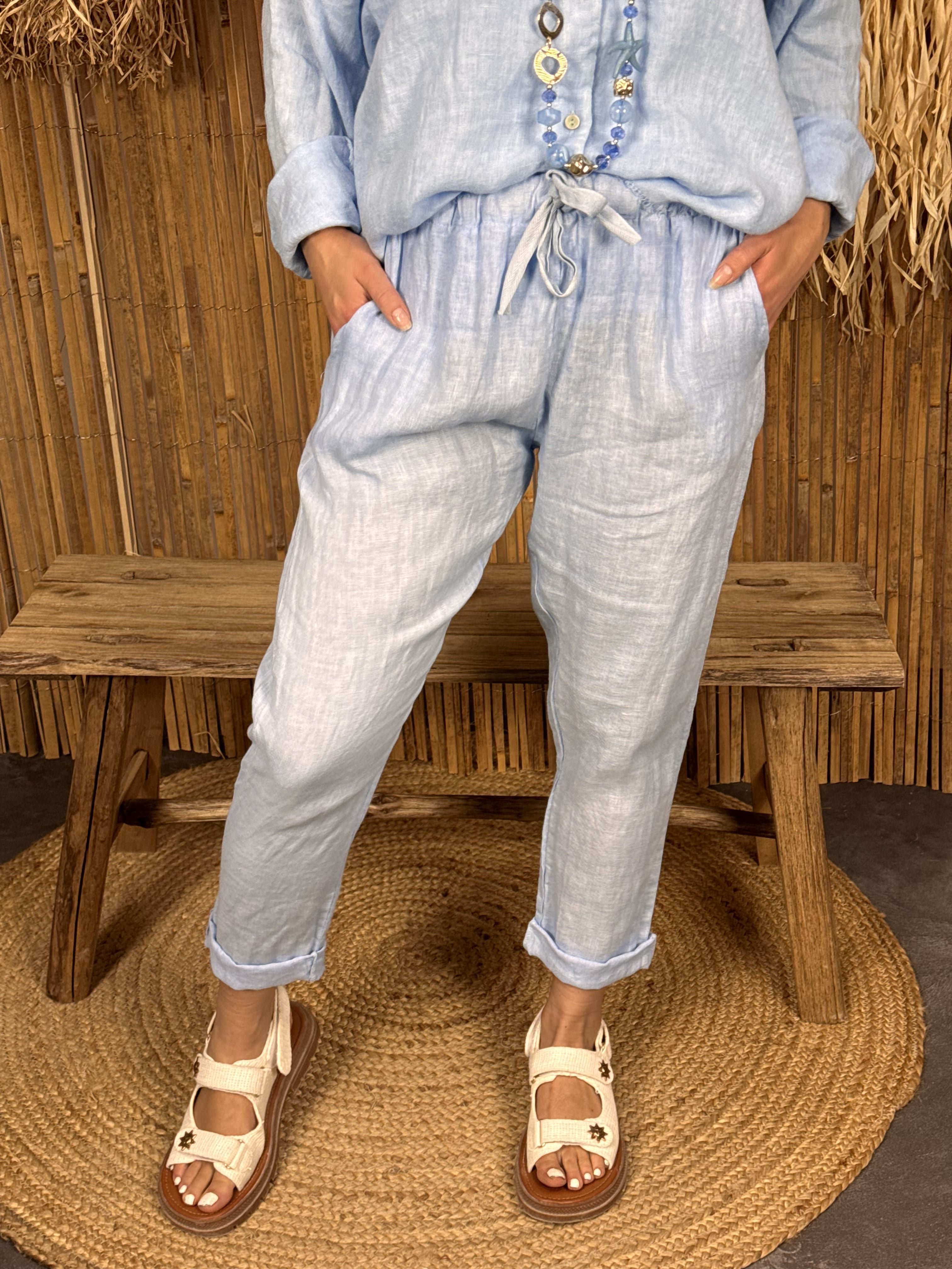 Pantalon | AVA | Bleu